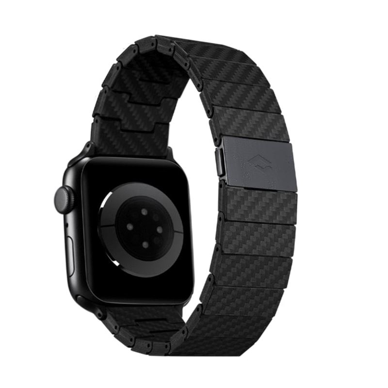 Apple Watch 45mm Series 8 Armband Modern Carbon Fiber Black