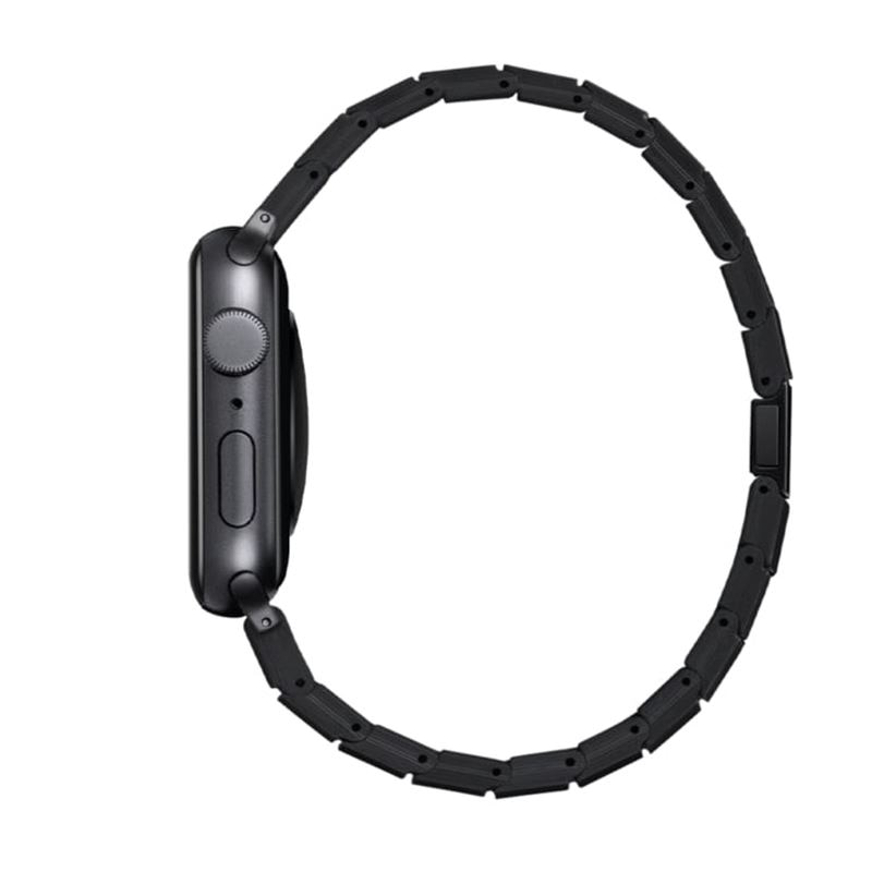 Apple Watch SE 44mm Armband Modern Carbon Fiber Black