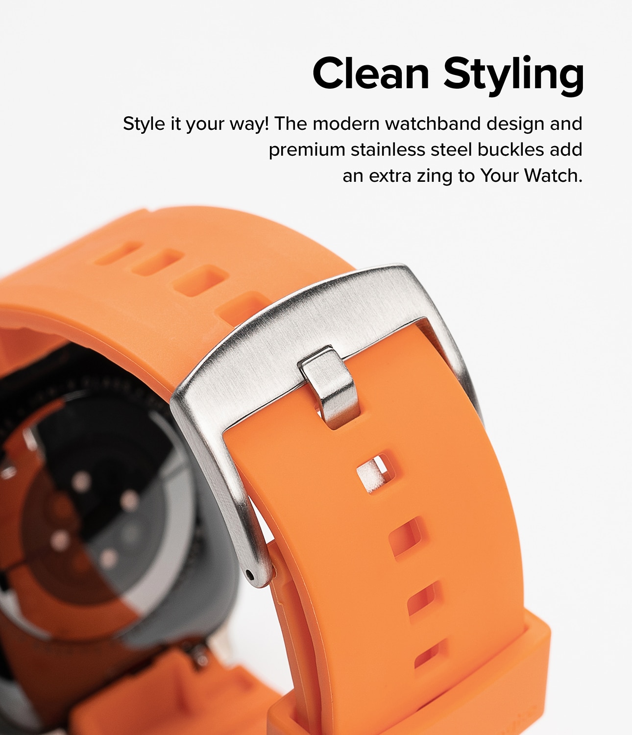 Rubber One Bold Band Apple Watch 42mm Orange