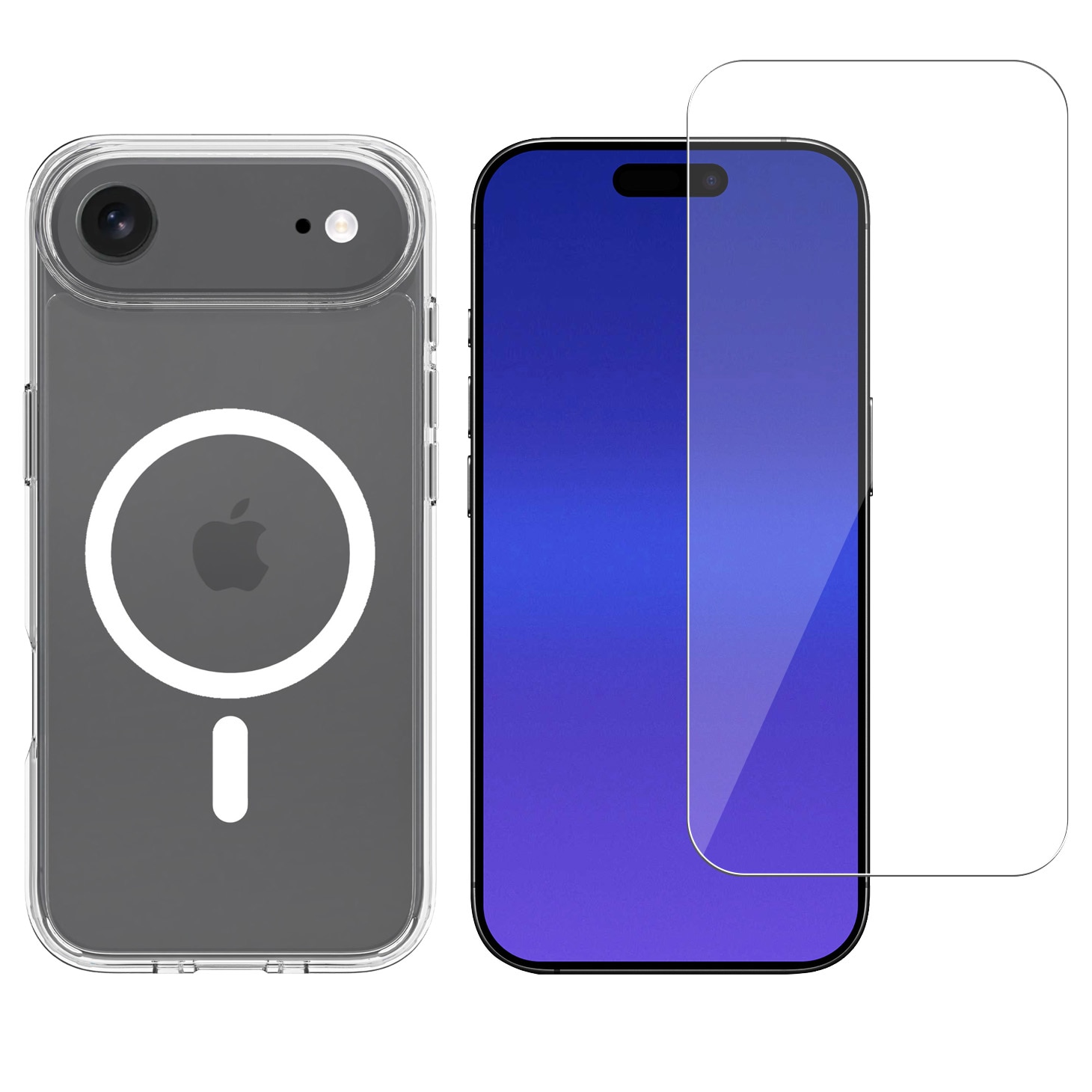 iPhone Air Kit Hybridskal MagSafe och Skärmskydd i Glas