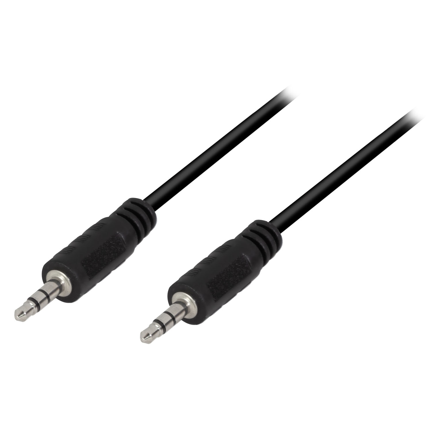3,5mm Audiokabel 0,2m Svart