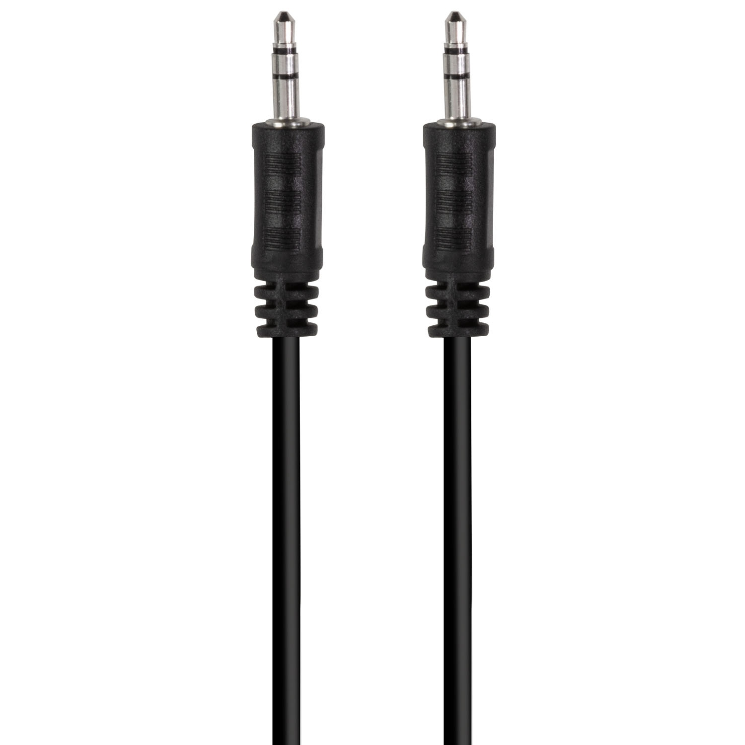 3,5mm Audiokabel 0,2m Svart