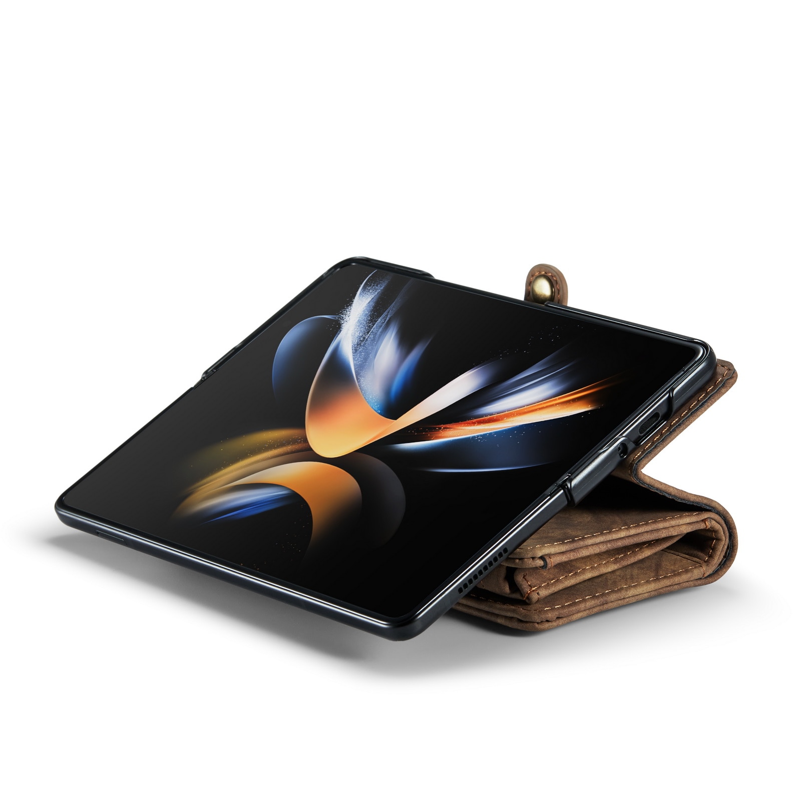 Multi-slot Plånboksfodral Samsung Galaxy Z Fold 5 brun