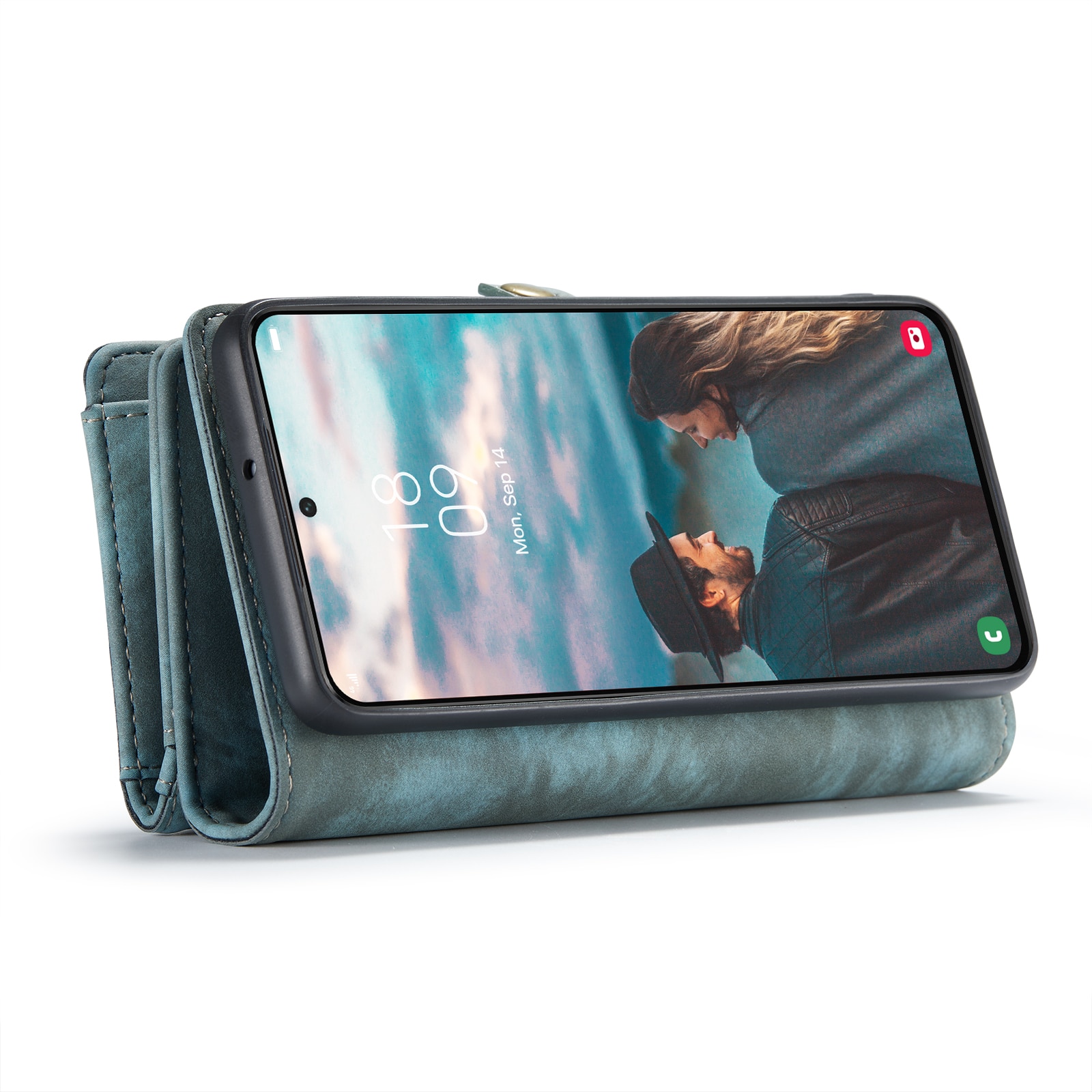 Multi-slot Plånboksfodral Samsung Galaxy S22 blå