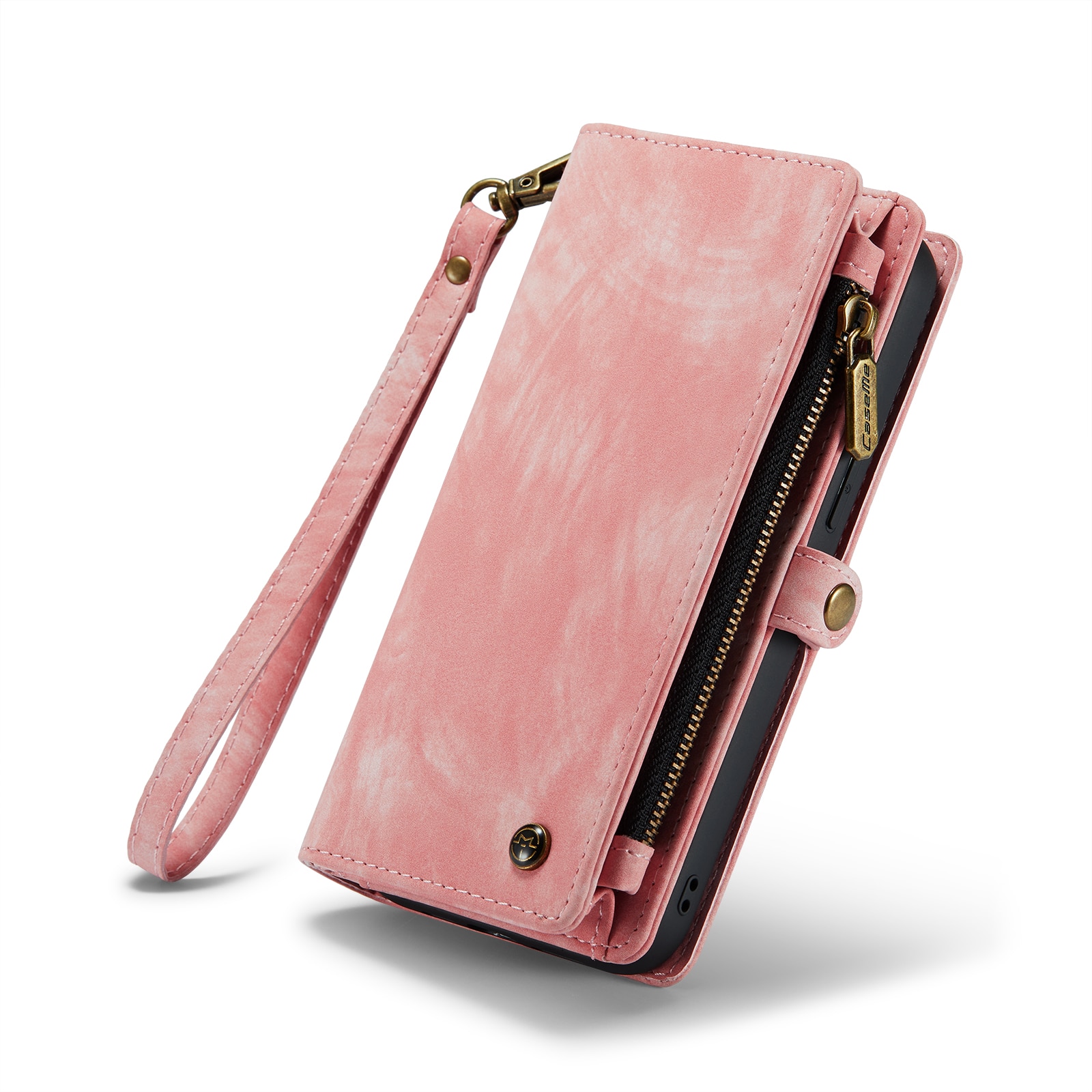 Multi-slot Plånboksfodral iPhone 14 Rosa