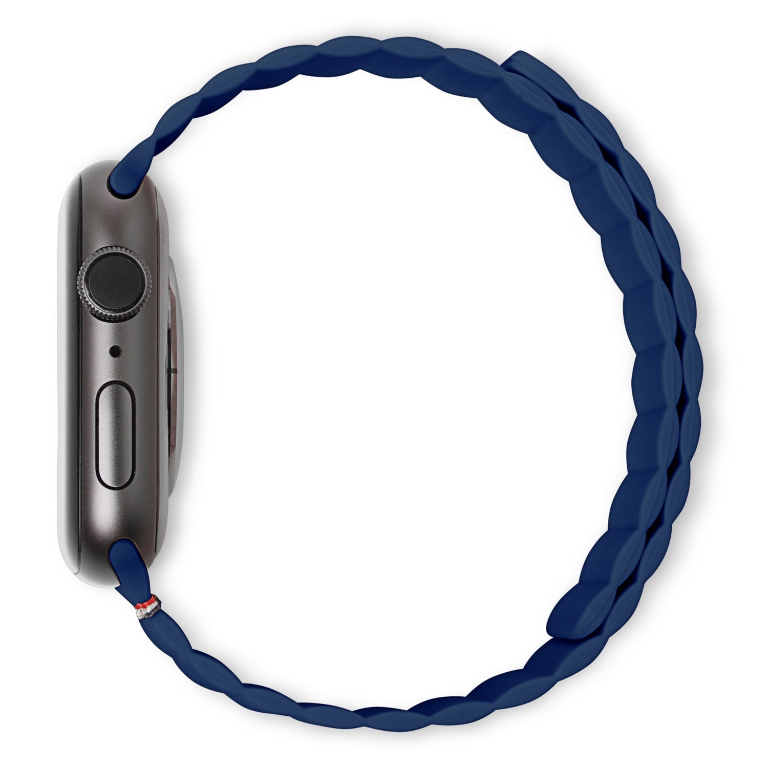 Silicone Magnetic Traction Strap Lite Apple Watch 45mm Series 9 Matte Navy