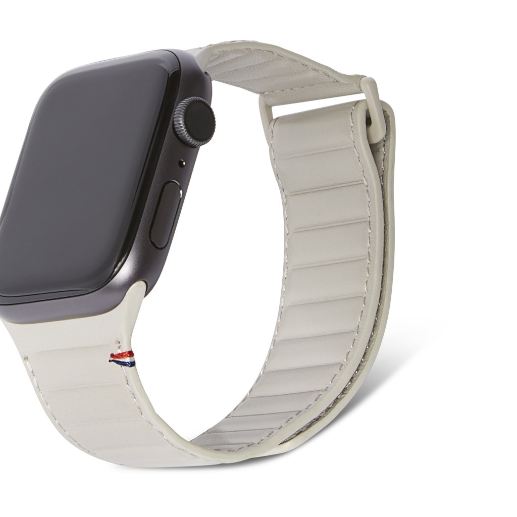 Leather Magnetic Traction Strap Apple Watch 41mm Series 9 Clay