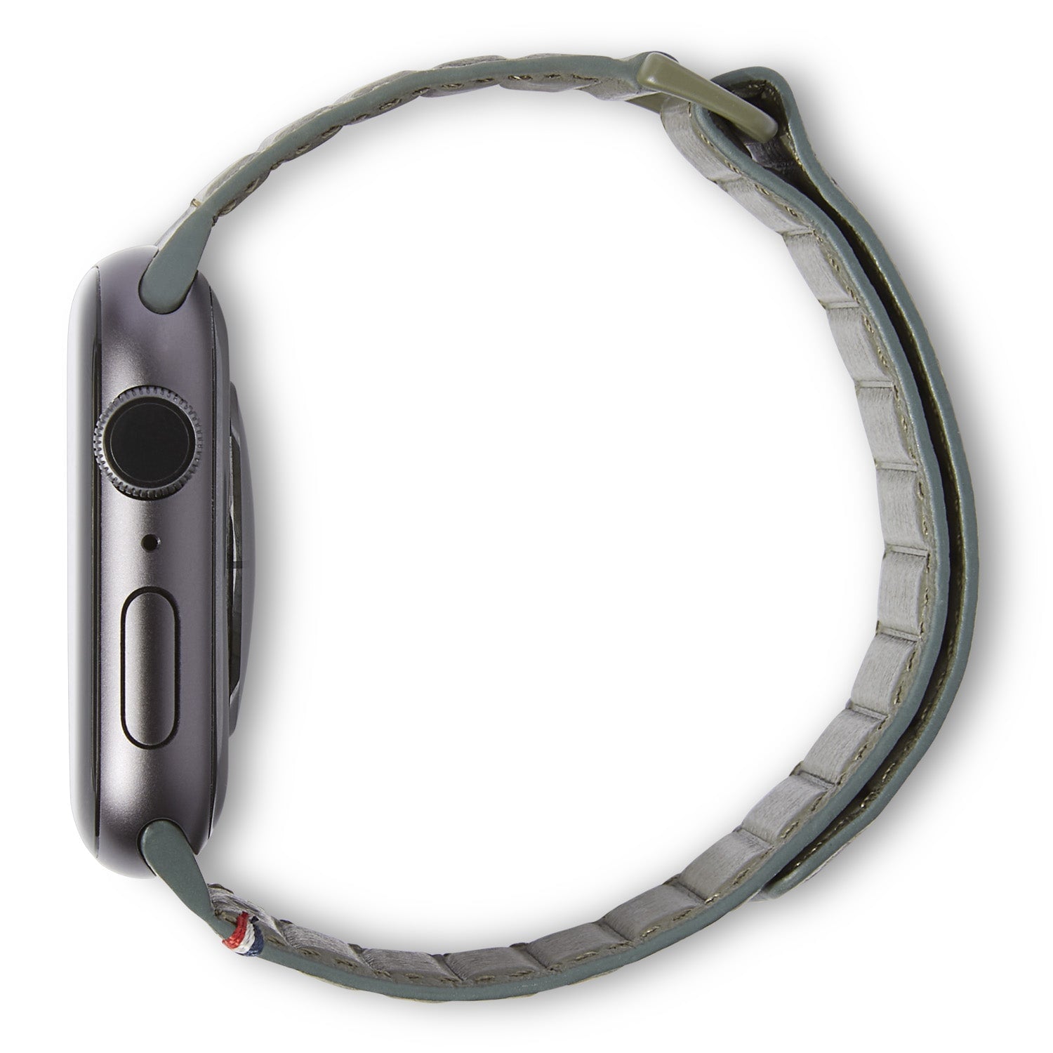 Leather Magnetic Traction Strap Apple Watch 38mm Olive