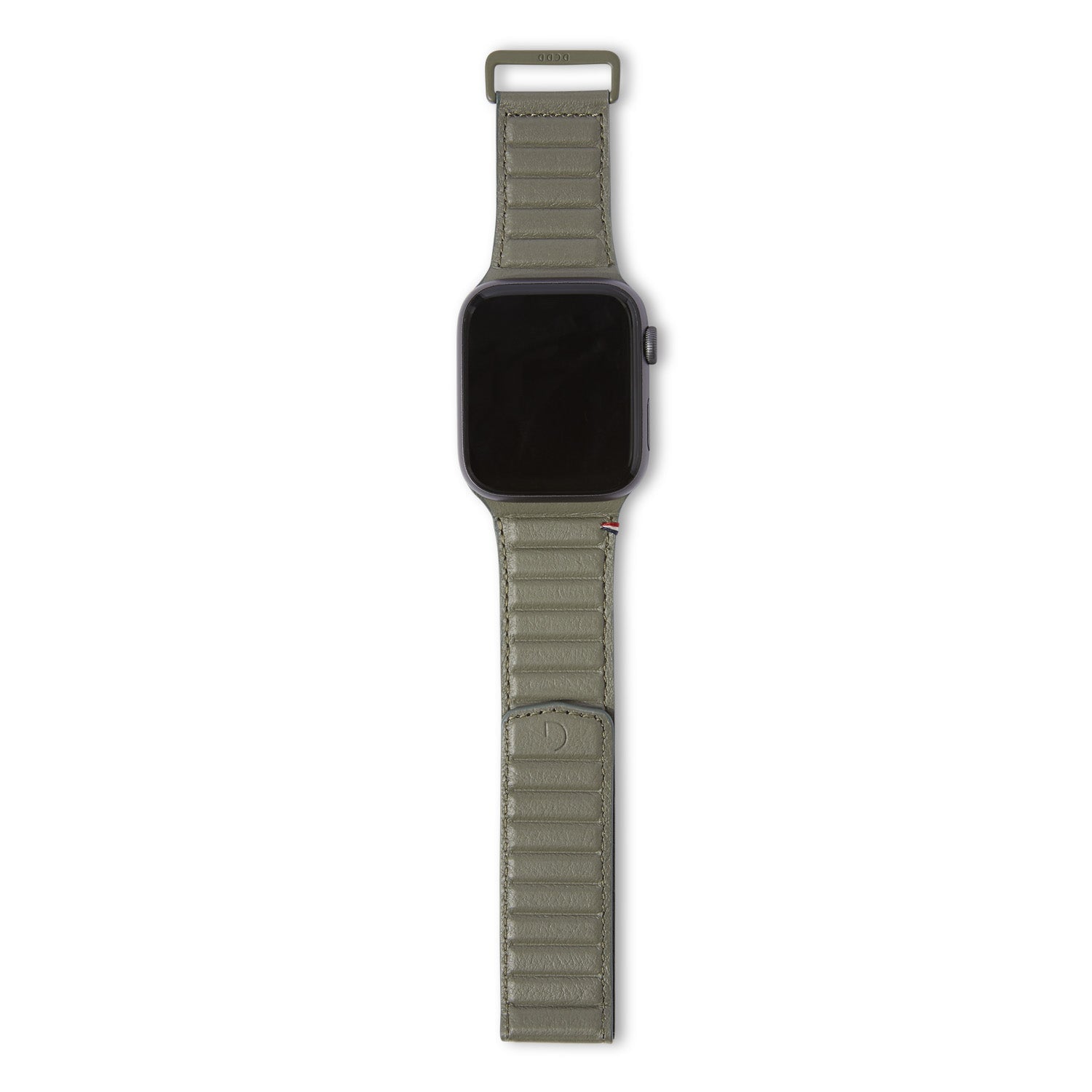 Leather Magnetic Traction Strap Apple Watch 41mm Series 8 Olive