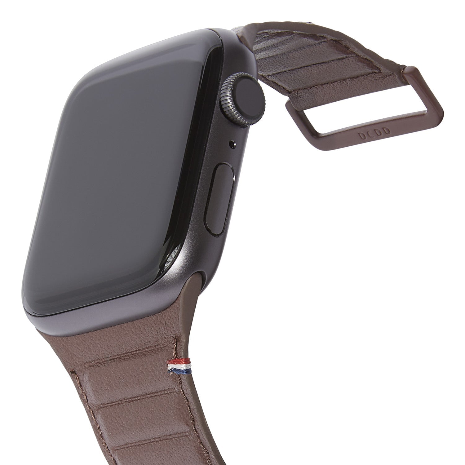 Leather Magnetic Traction Strap Apple Watch 45mm Series 8 Brown