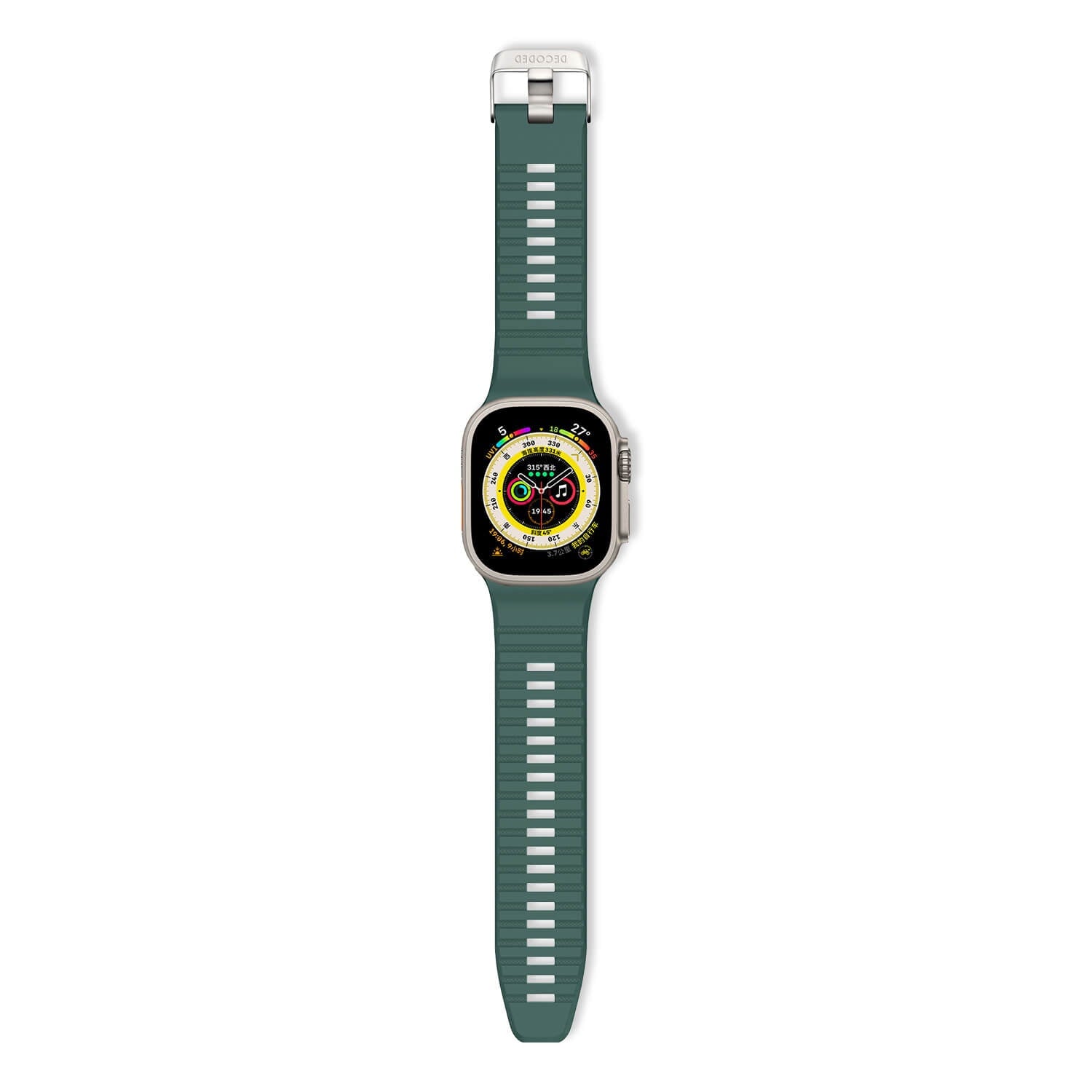 Sport Silicone Ultra Traction Strap Apple Watch 42mmLight Moss