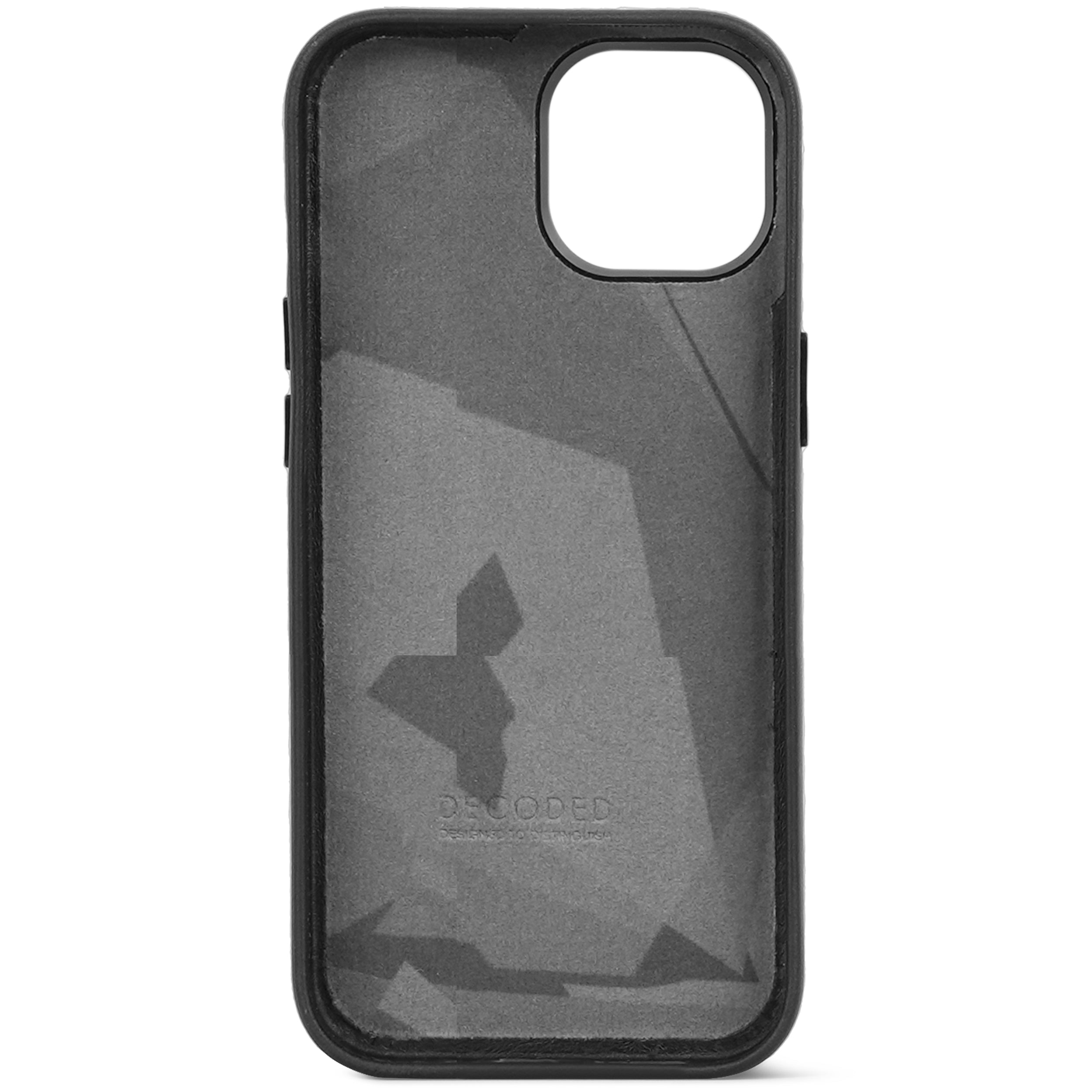 Leather Back Cover iPhone 15 Black