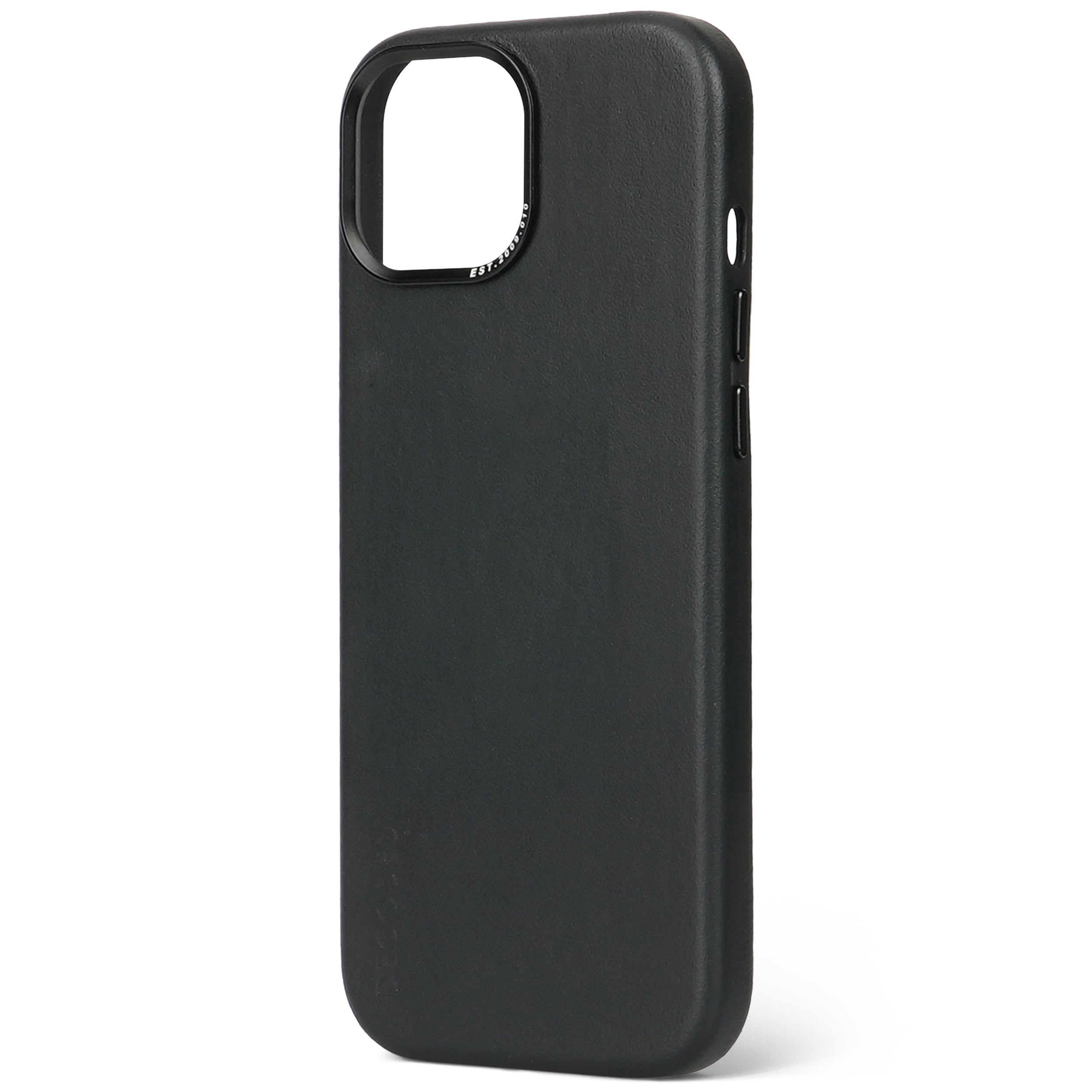 Leather Back Cover iPhone 15 Black