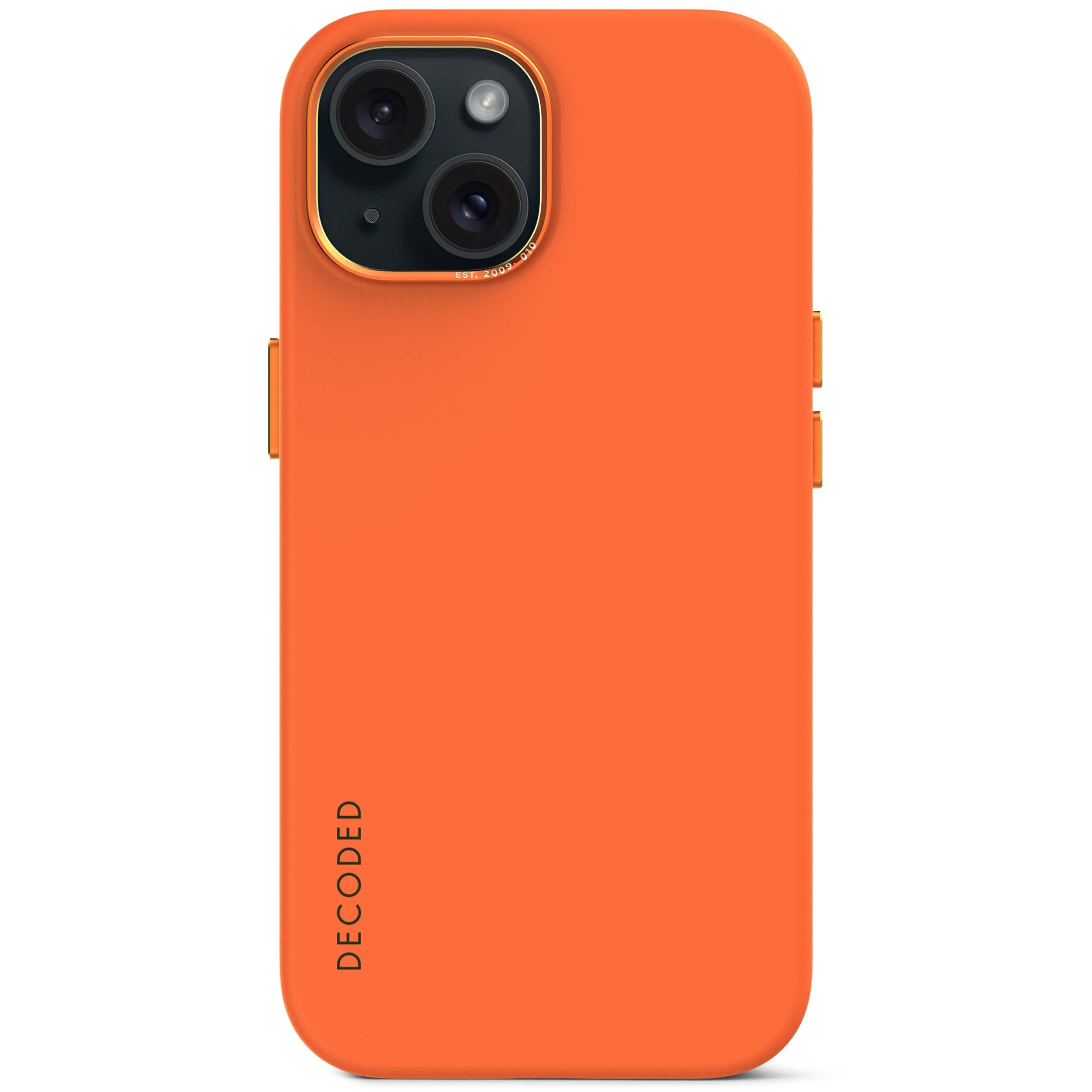 AntiMicrobial Silicone Back Cover iPhone 15 Apricot