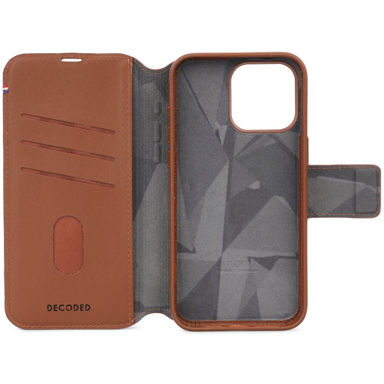 Detachable Wallet Leather iPhone 15 Pro Tan