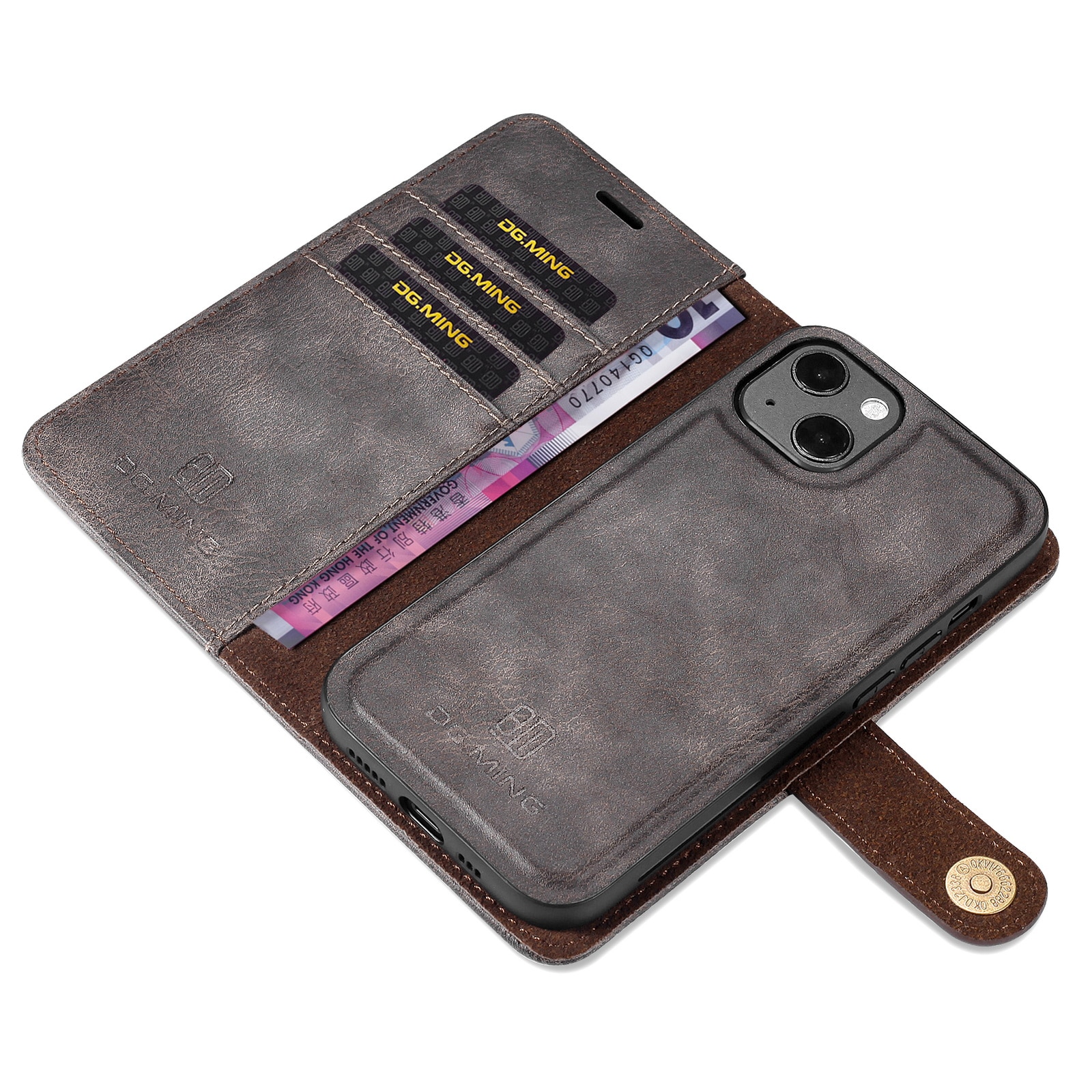 Magnet Wallet iPhone 13 Mini Brun