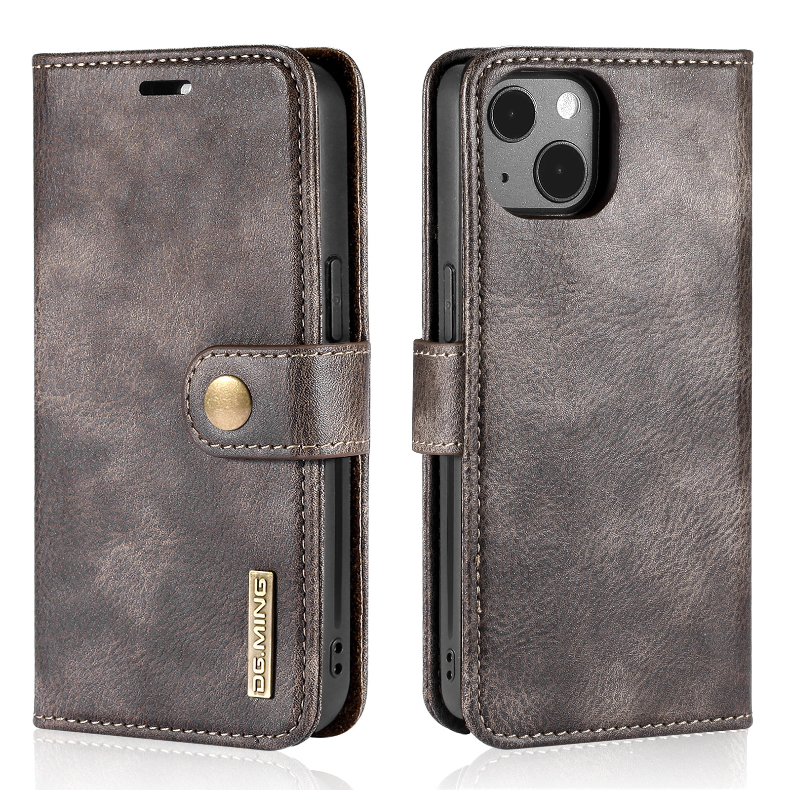 Magnet Wallet iPhone 13 Mini Brun