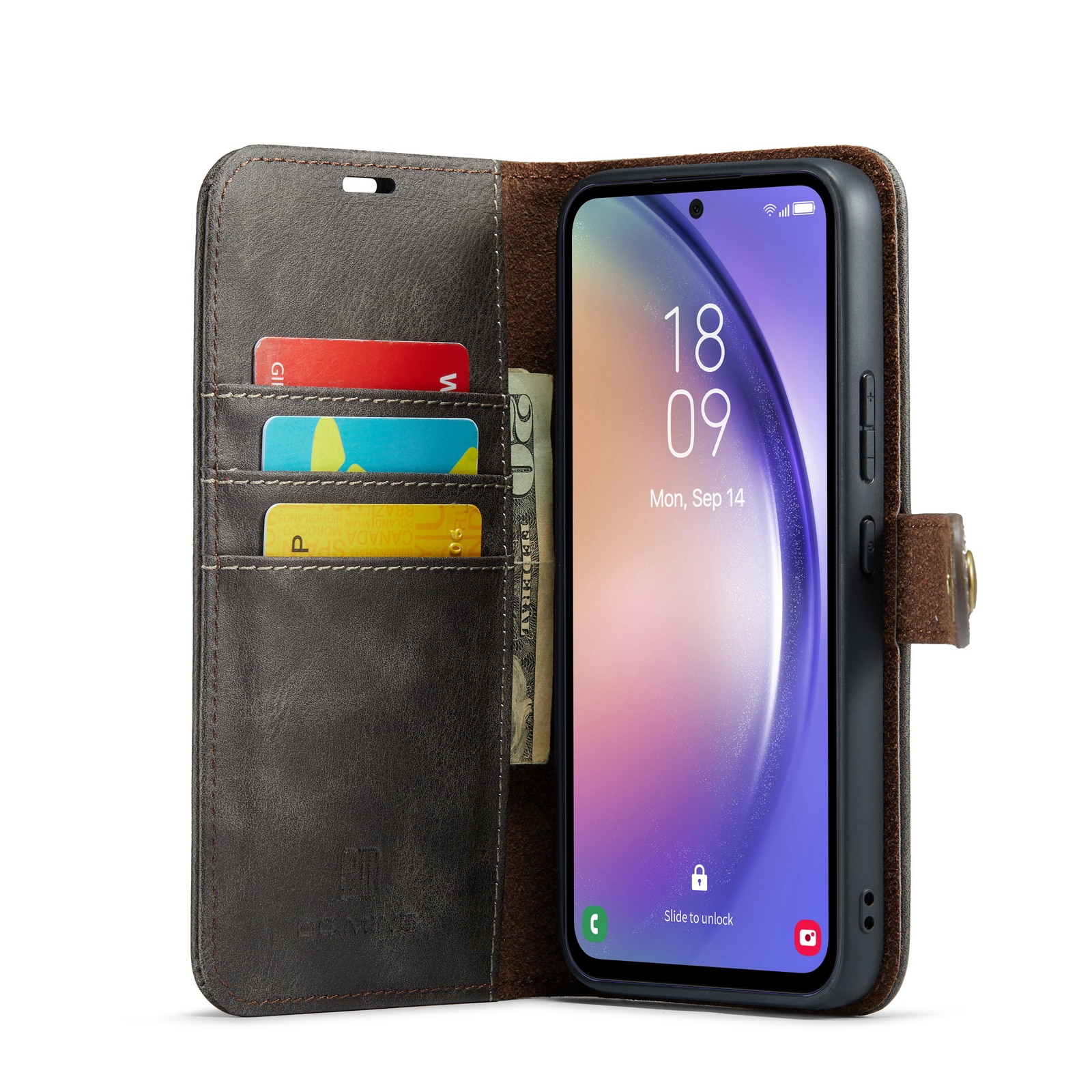 Magnet Wallet Samsung Galaxy A54 Brown