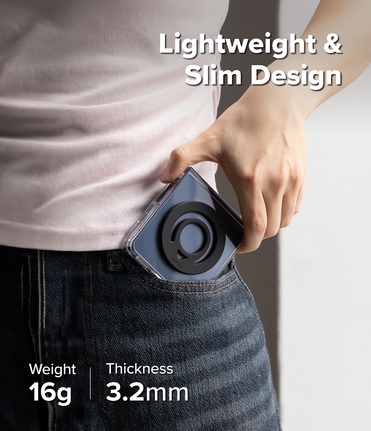 Dual Magnetic Silicone Ring Svart