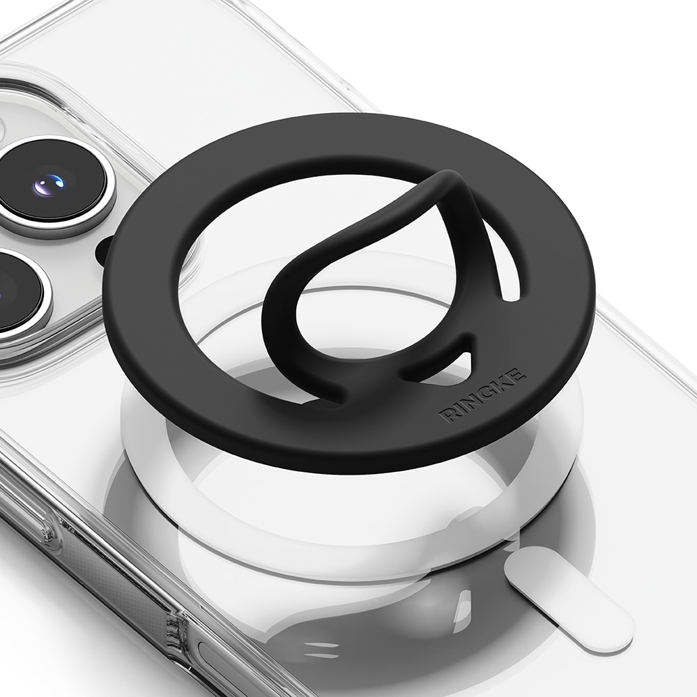 Dual Magnetic Silicone Ring Svart