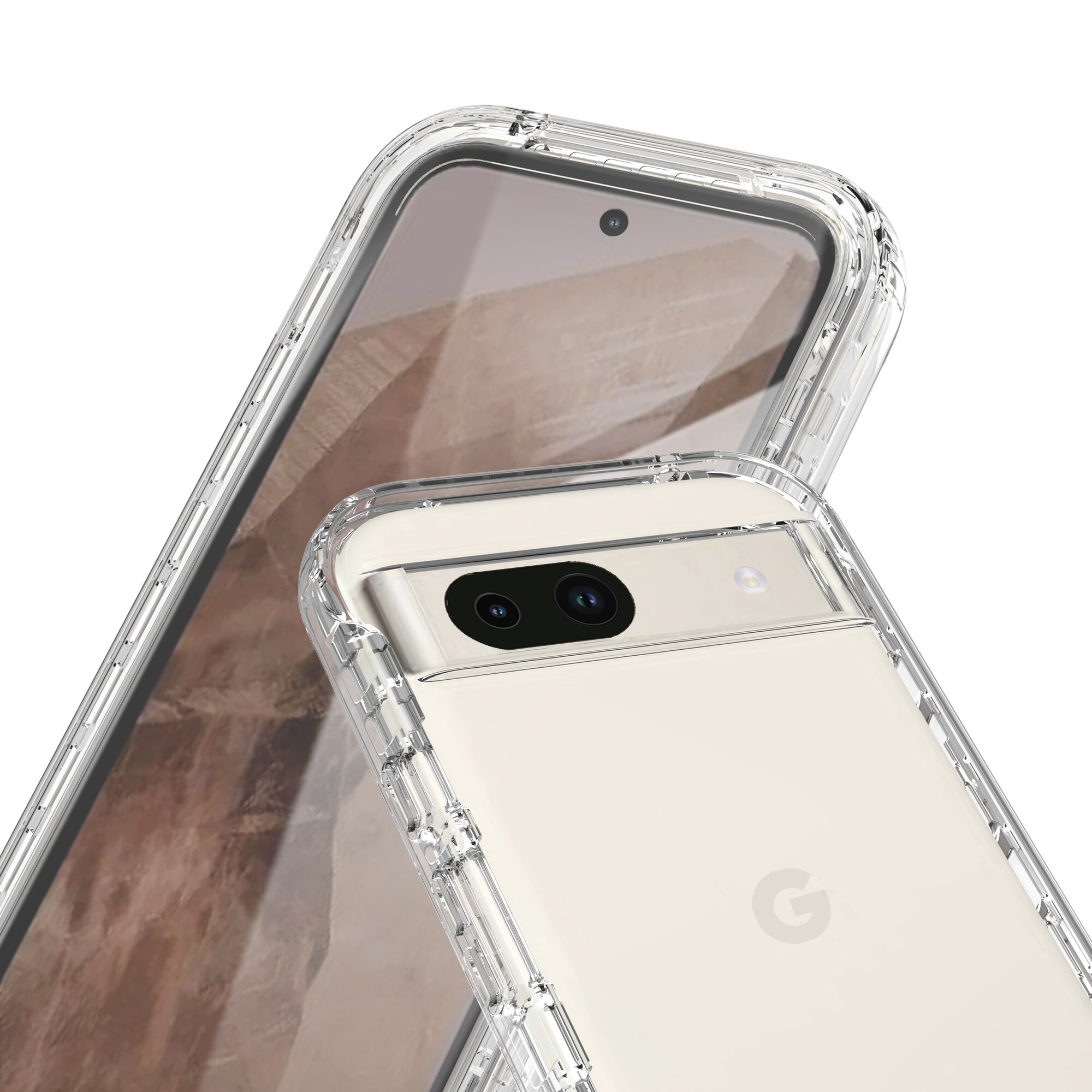 Full Protection Case Google Pixel 8a Genomskinlig