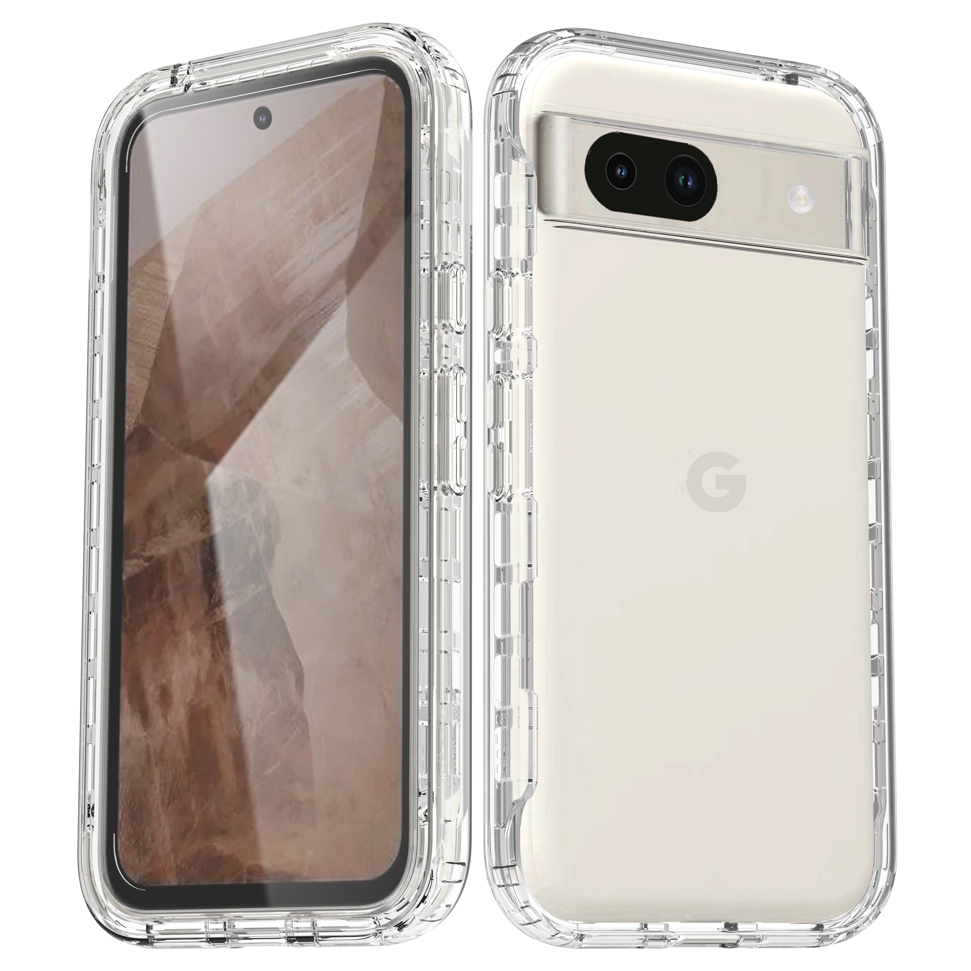 Full Protection Case Google Pixel 8a Genomskinlig