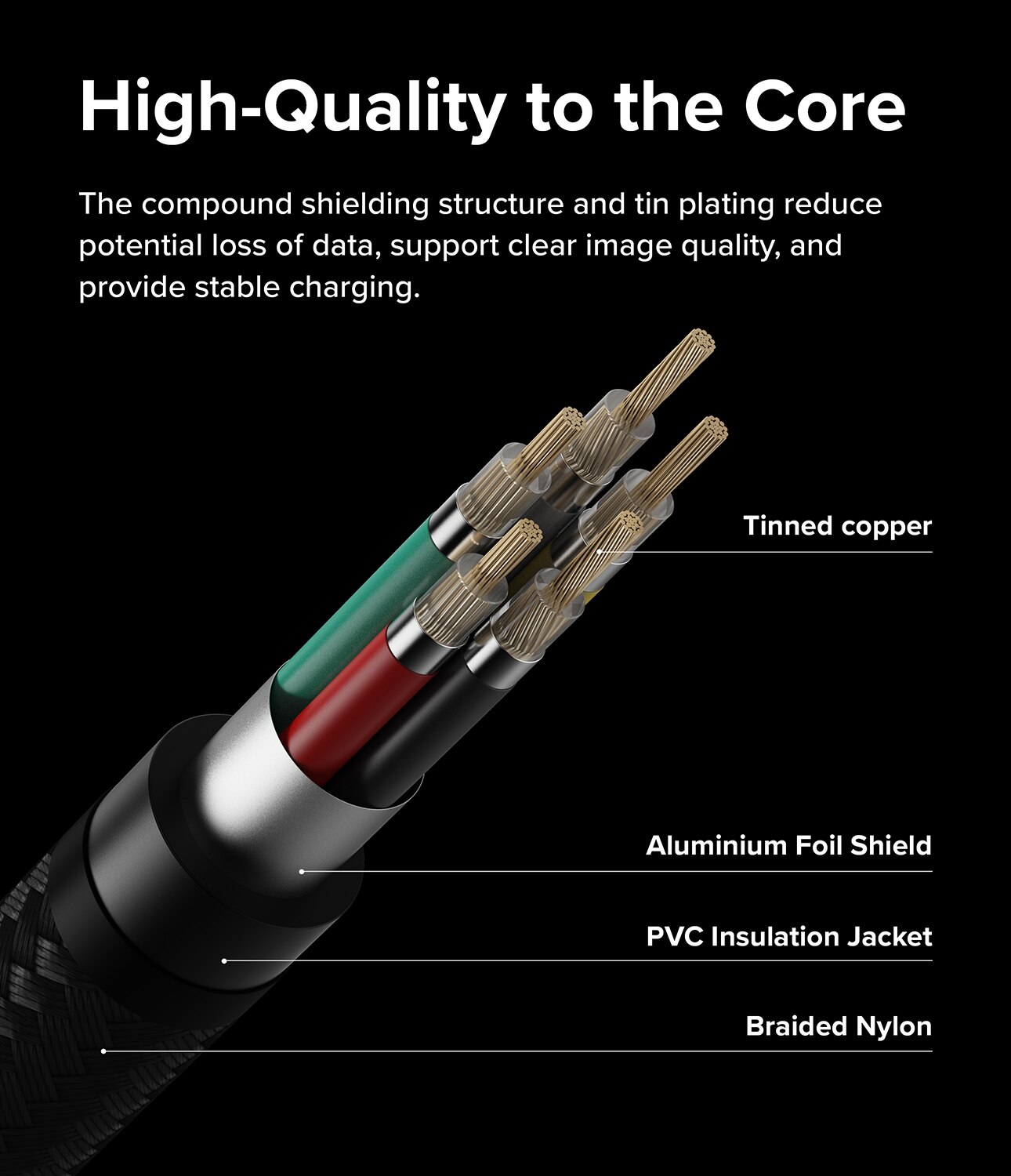 Fast Charging Basic Kabel USB-C -> USB-C 1m svart