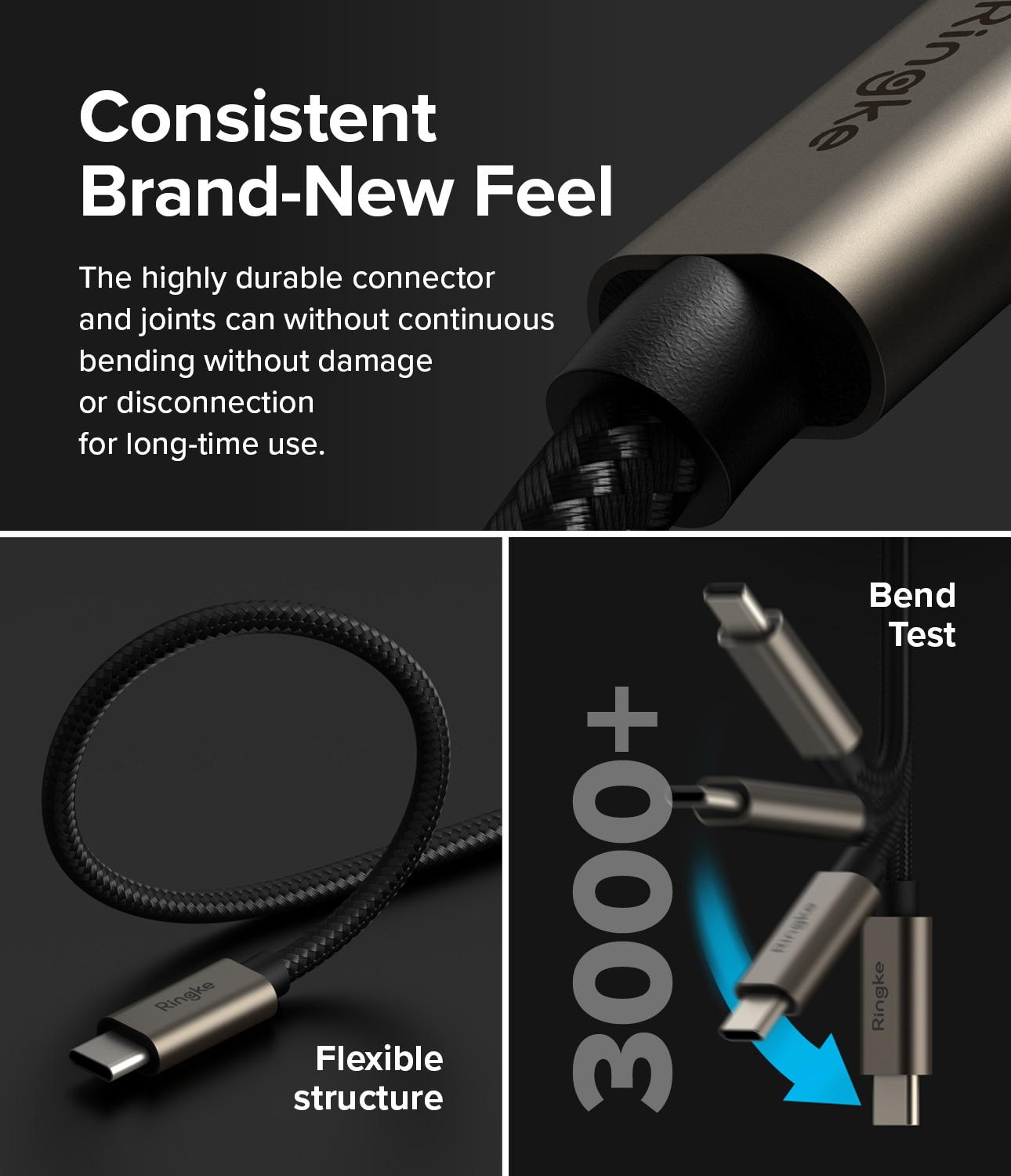 Fast Charging Basic Kabel USB-C -> USB-C 1m svart