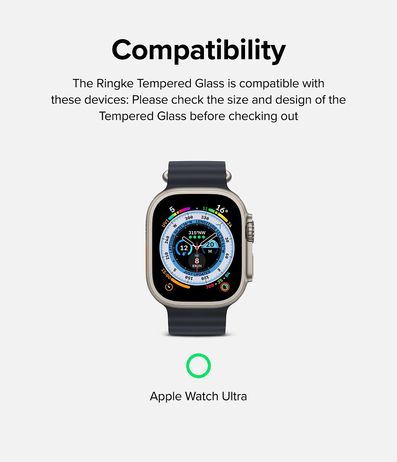 Screen Tempered Glass Apple Watch Ultra 49mm 2nd Gen (4-pack)