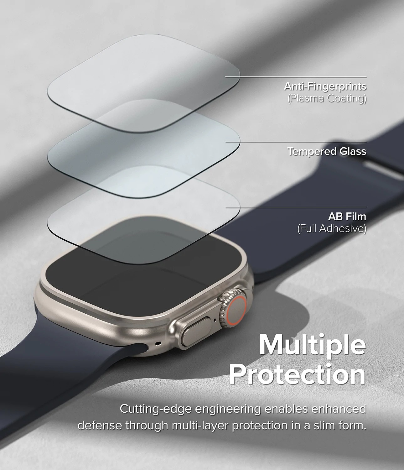 Screen Tempered Glass Apple Watch Ultra 49mm 2nd Gen (4-pack)