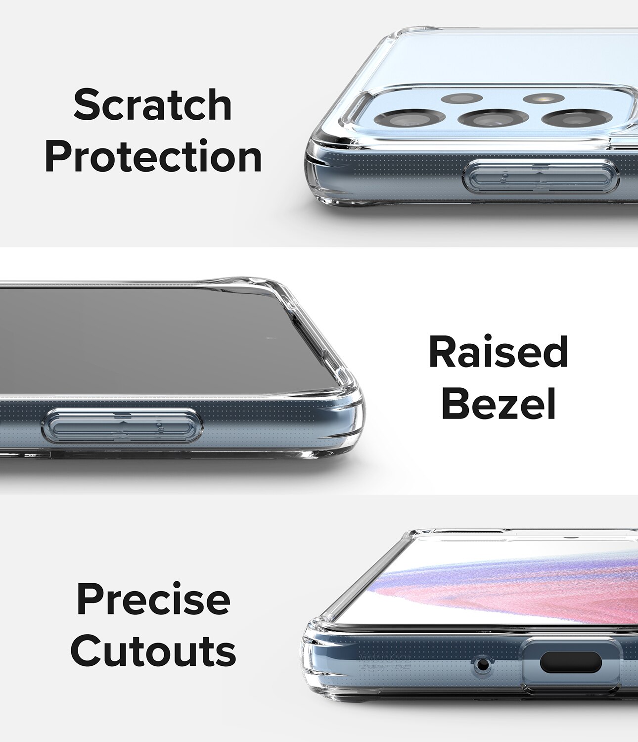 Fusion Case Samsung Galaxy A53 Genomskinlig