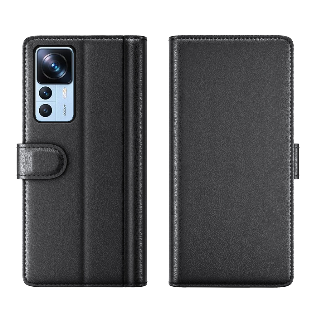 Äkta Läderfodral Xiaomi 12T/12T Pro Svart