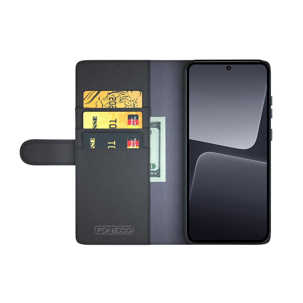 Äkta Läderfodral Xiaomi 13 Svart