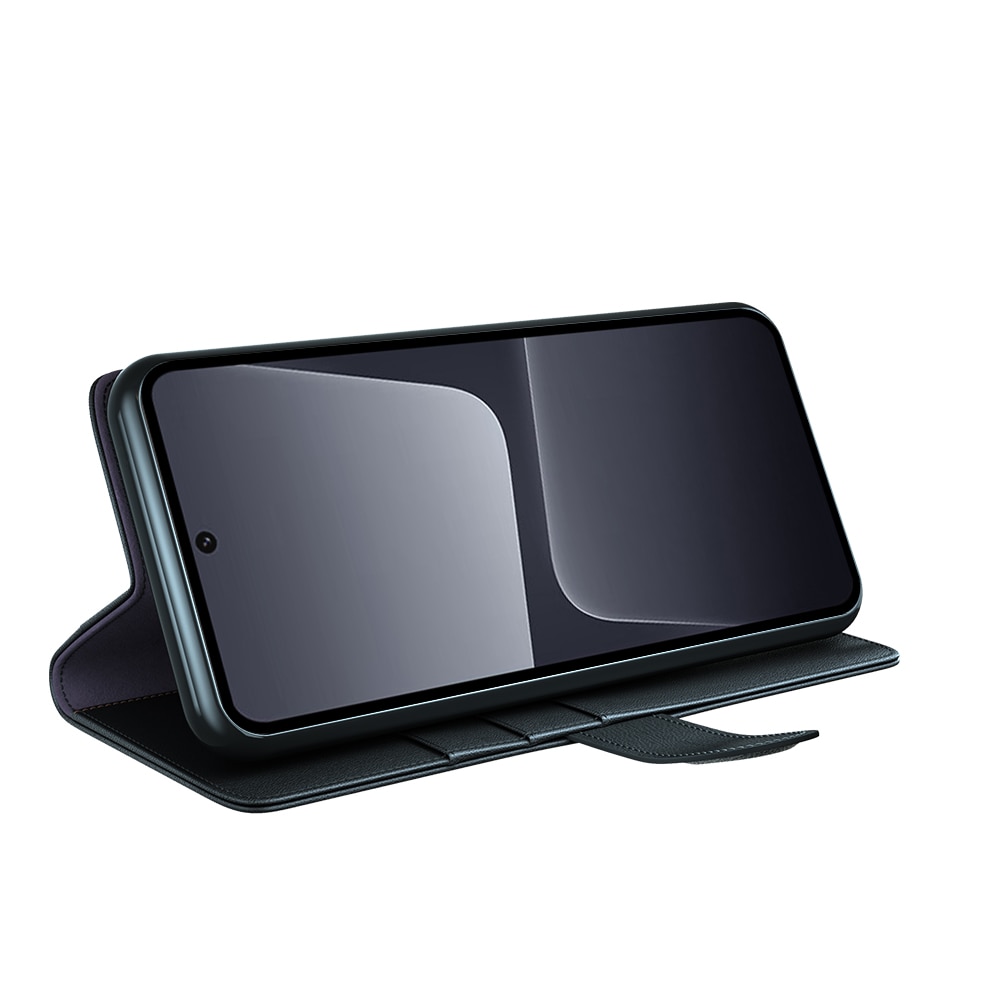 Äkta Läderfodral Xiaomi 13 Svart