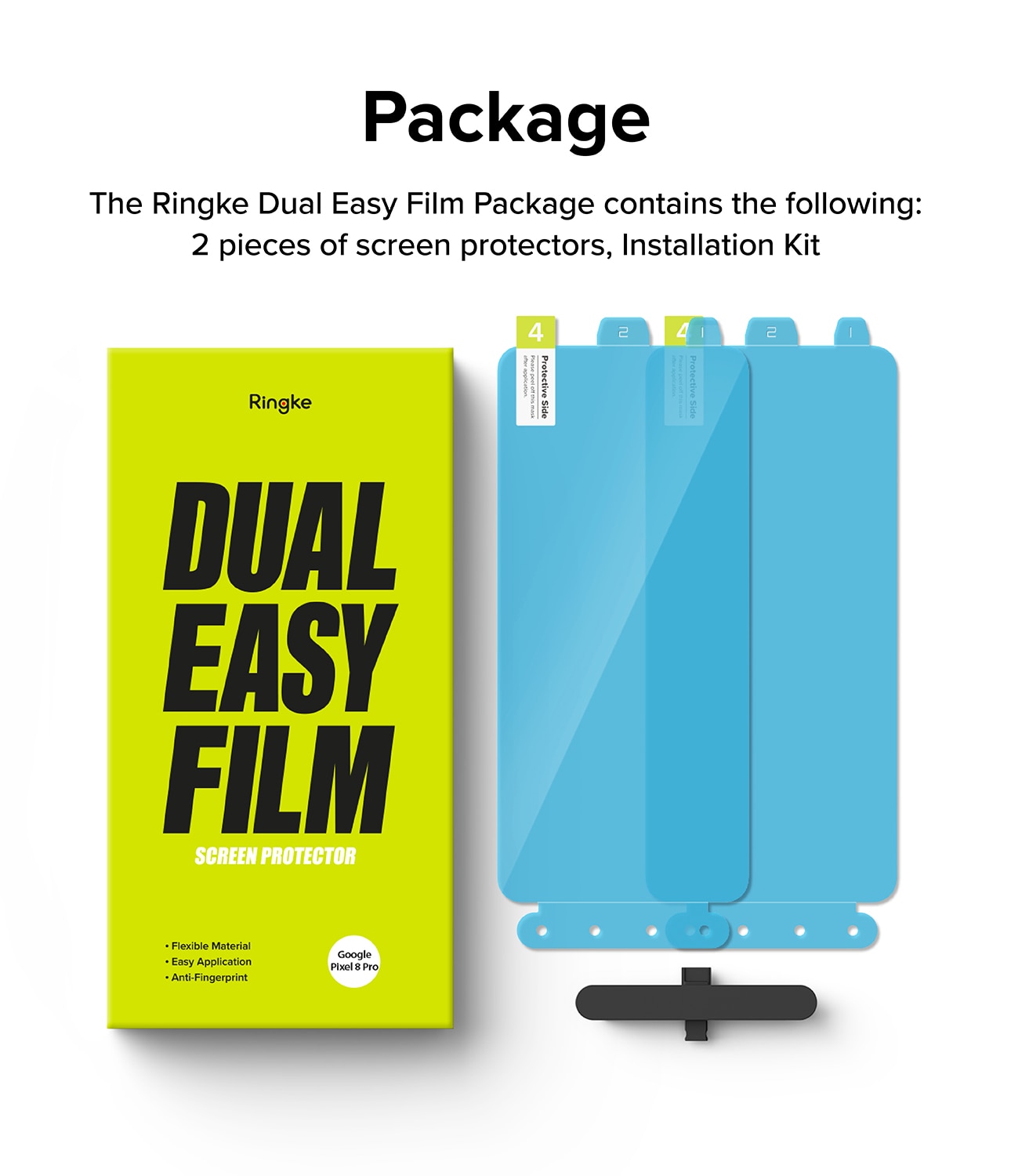 Dual Easy Screen Protector (2-pack) Google Pixel 8 Pro