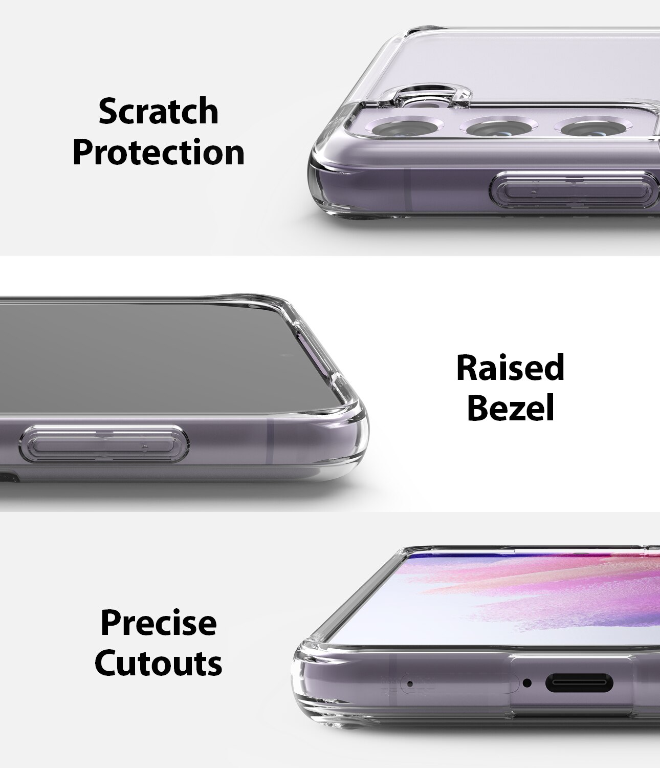 Fusion Case Samsung Galaxy S21 FE Genomskinlig