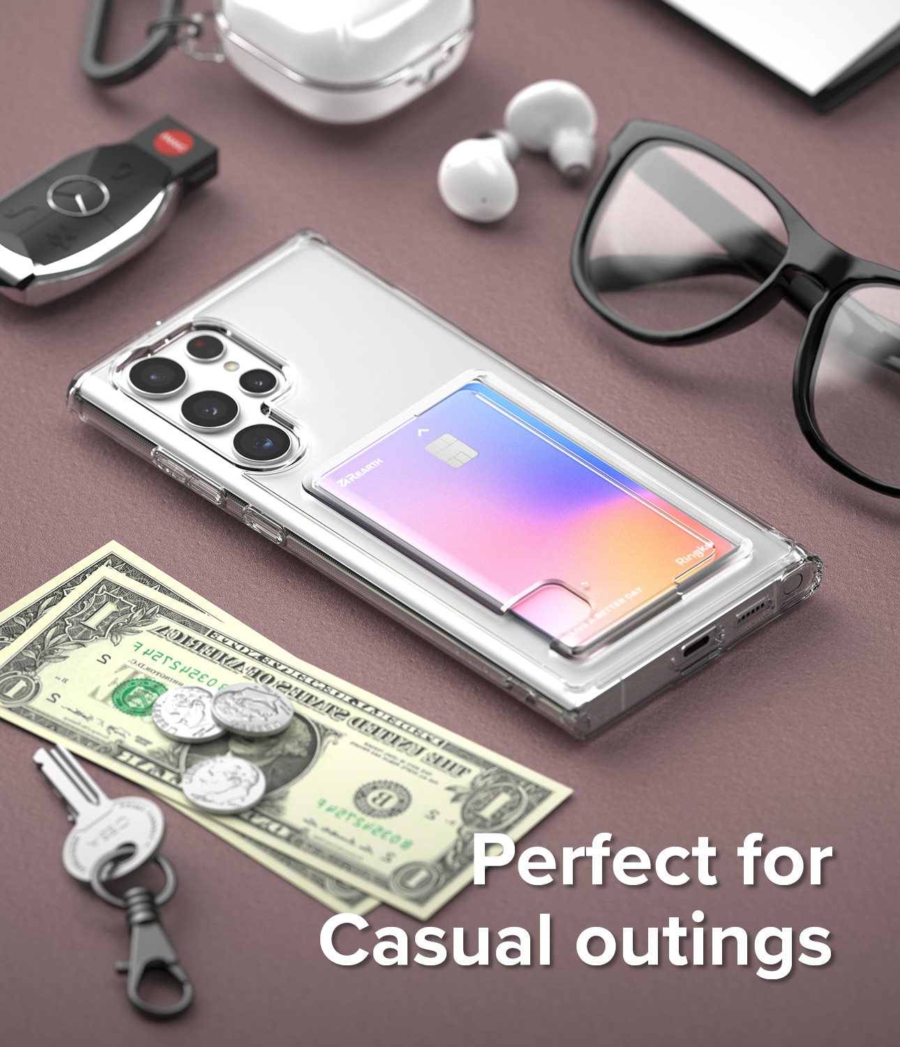 Fusion Card Case Galaxy S22 Ultra Clear