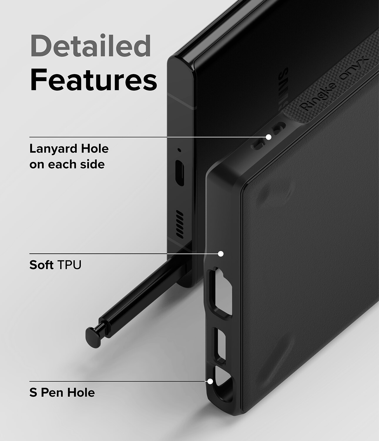 Onyx Case Samsung Galaxy S22 Ultra Svart