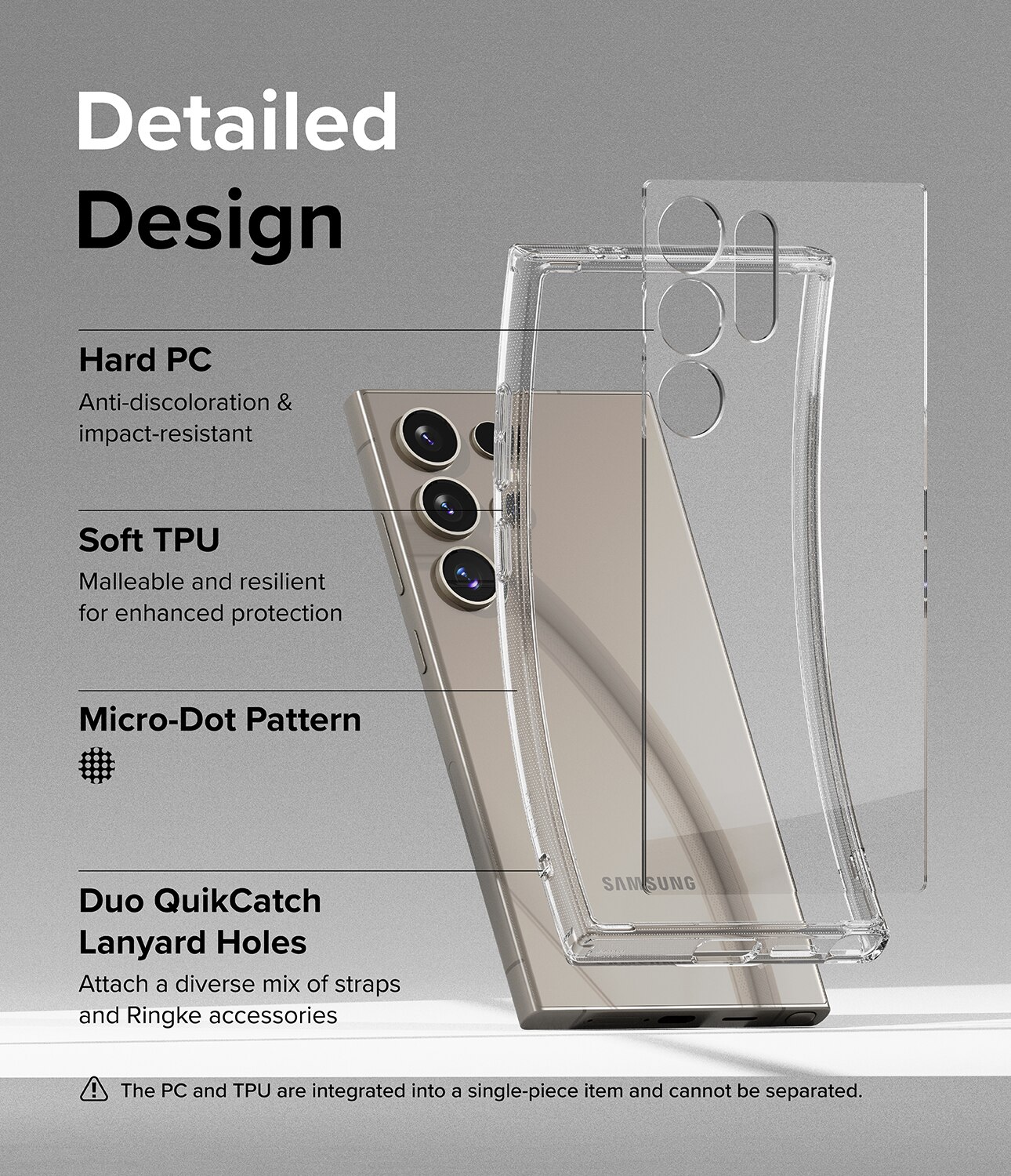 Fusion Case Samsung Galaxy S24 Ultra Genomskinlig