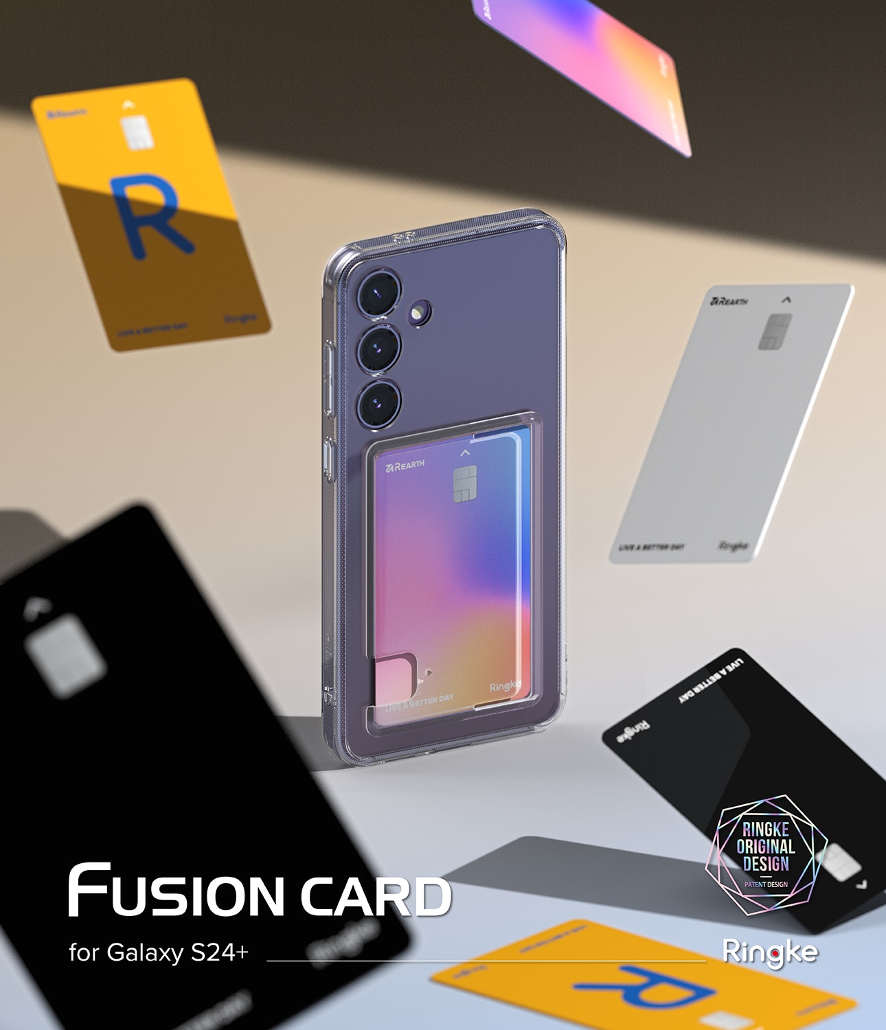 Fusion Card Case Samsung Galaxy S24 Plus Clear
