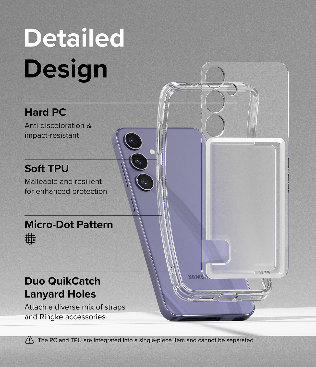 Fusion Card Case Samsung Galaxy S24 Clear