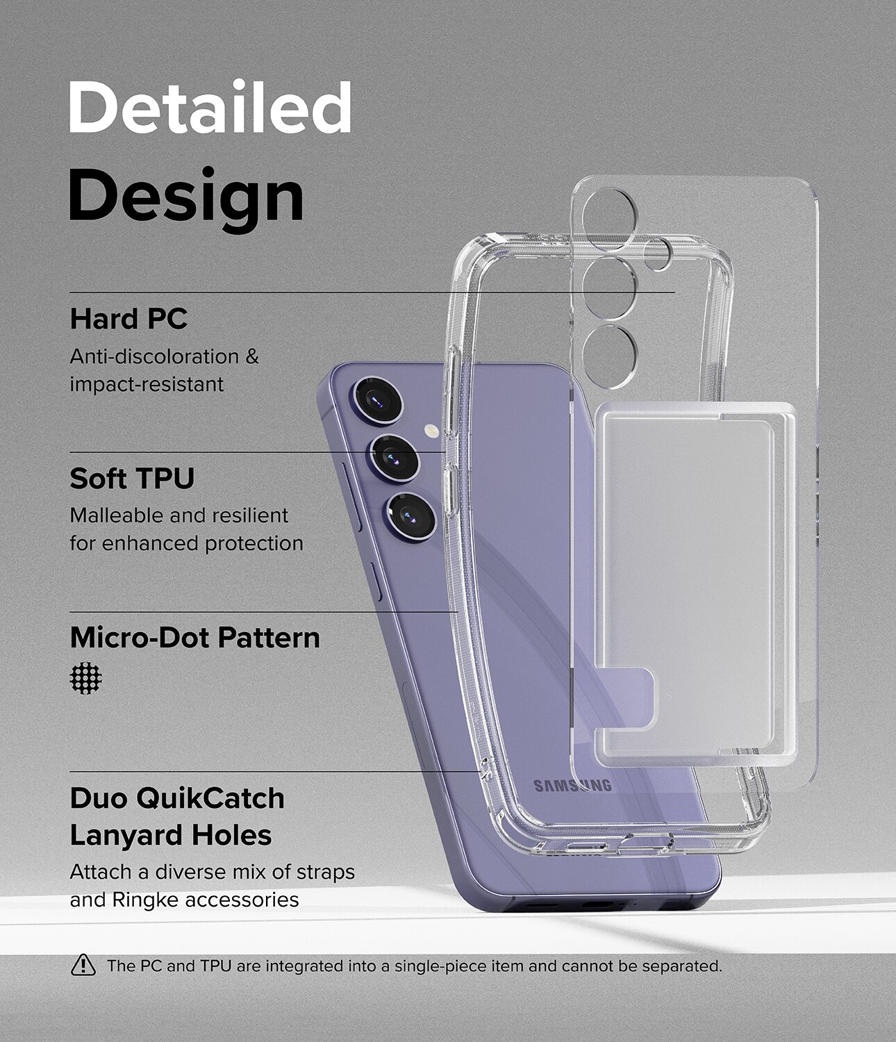 Fusion Card Case Samsung Galaxy S24 Clear