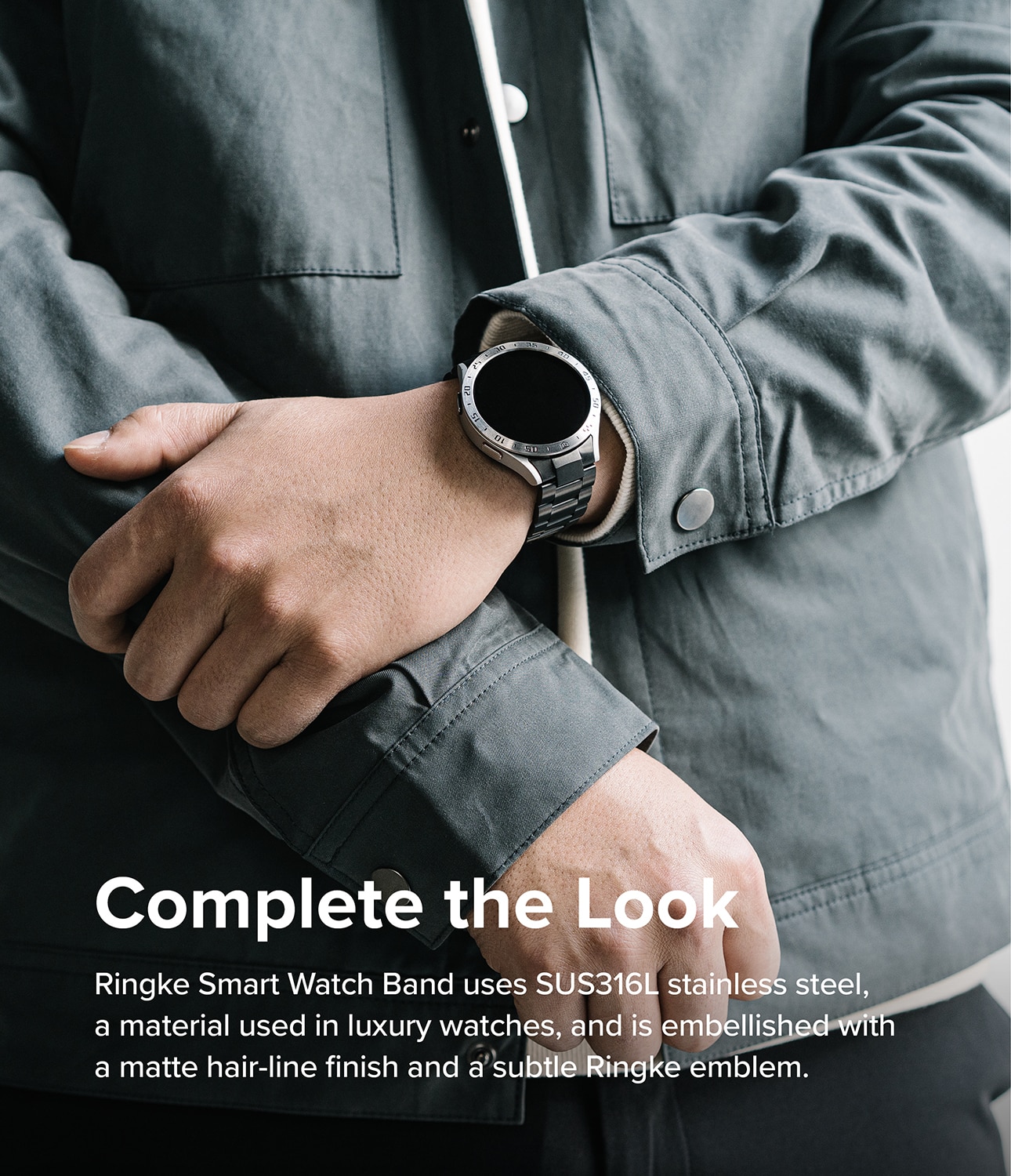 Metal One Armband Samsung Galaxy Watch 4/5 40mm Black