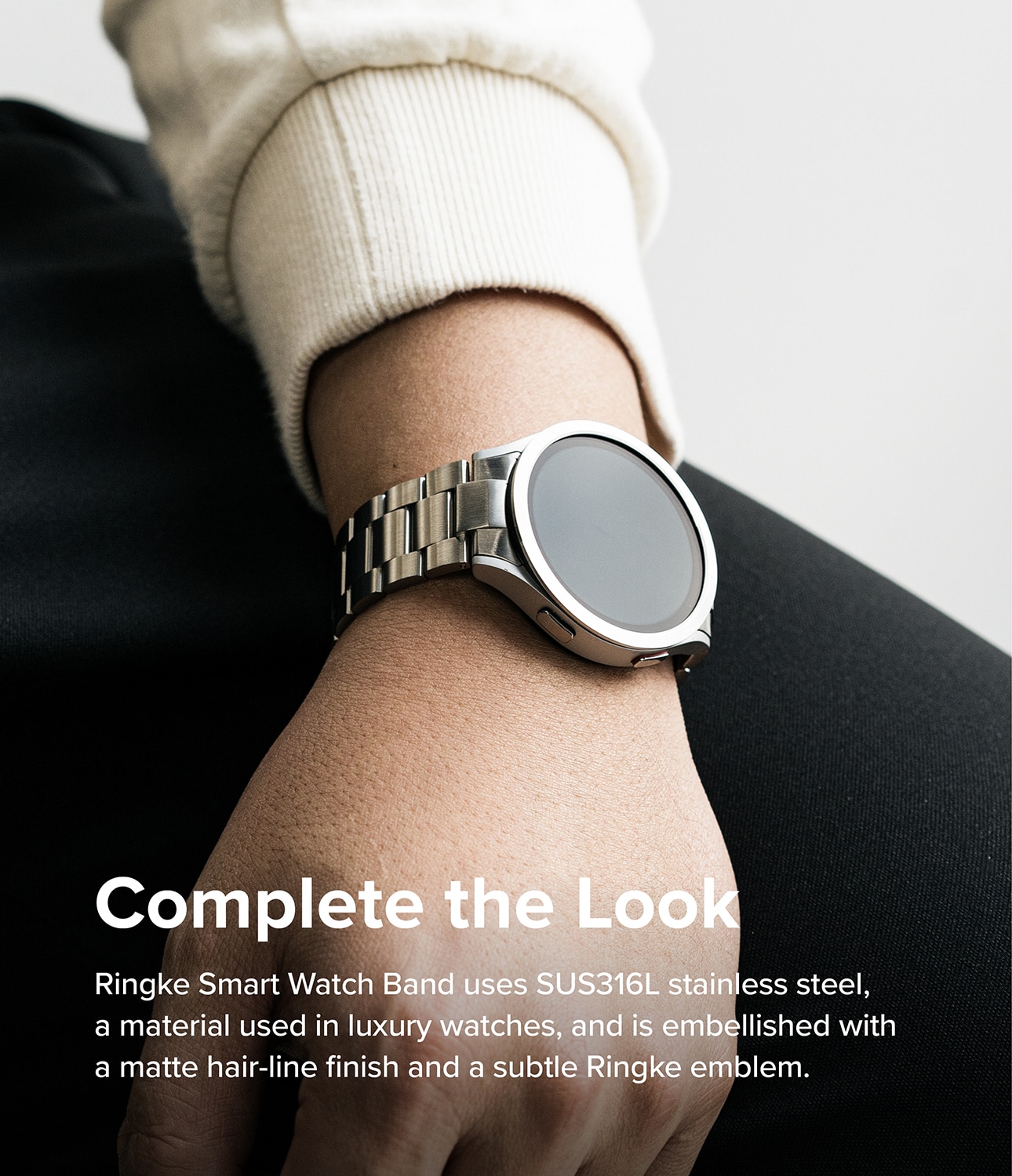 Metal One Armband Samsung Galaxy Watch 6 44mm Silver
