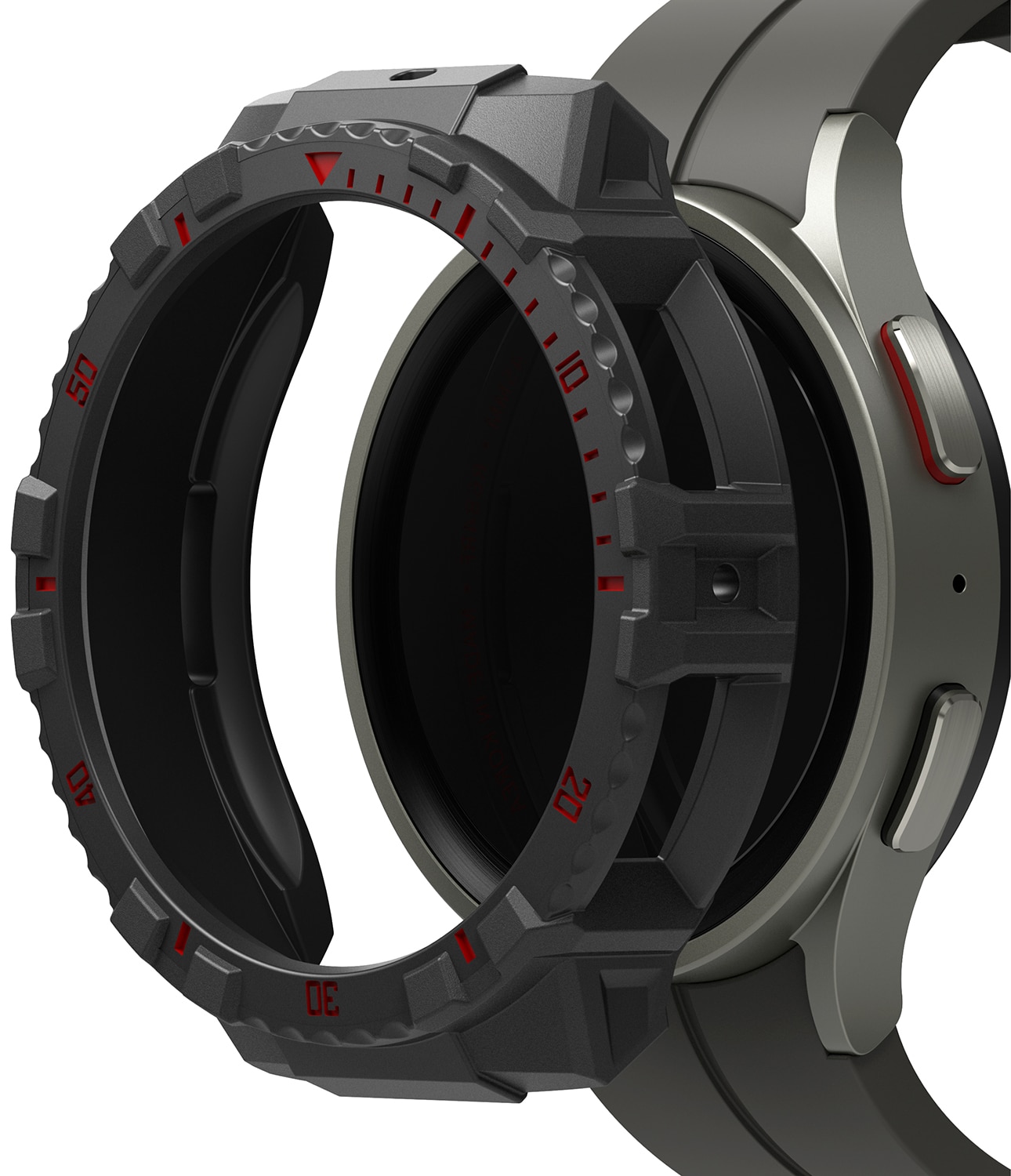 Fusion X Skal Samsung Galaxy Watch 5 Pro 45mm Black (Red Index)