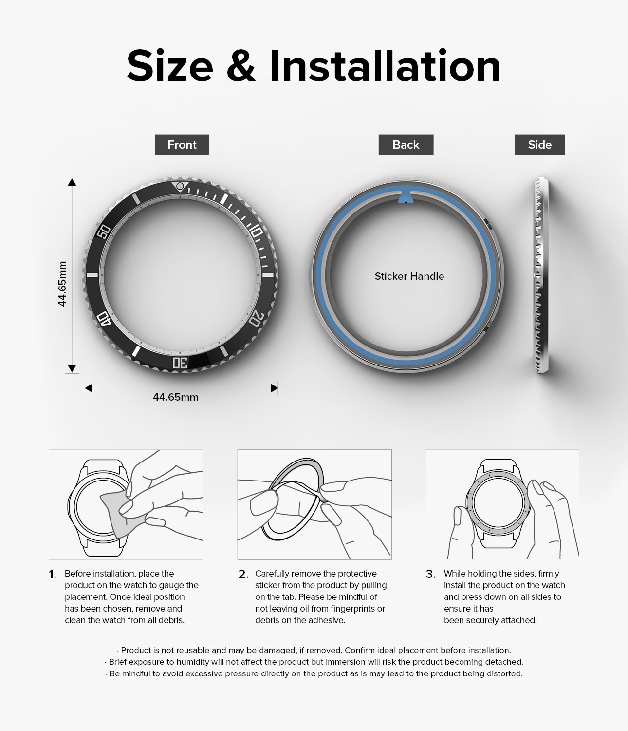 Bezel Styling Samsung Galaxy Watch 6 Classic 43mm Fluted