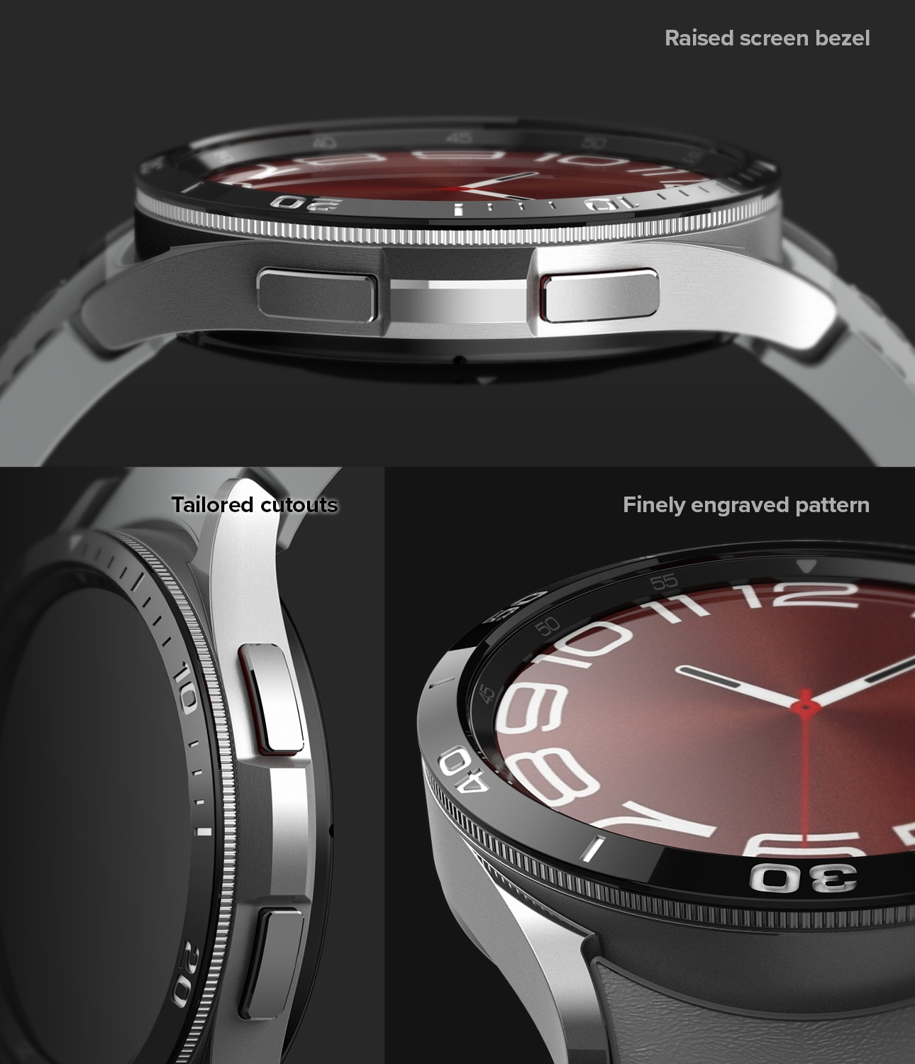 Bezel Styling Samsung Galaxy Watch 6 Classic 47mm svart