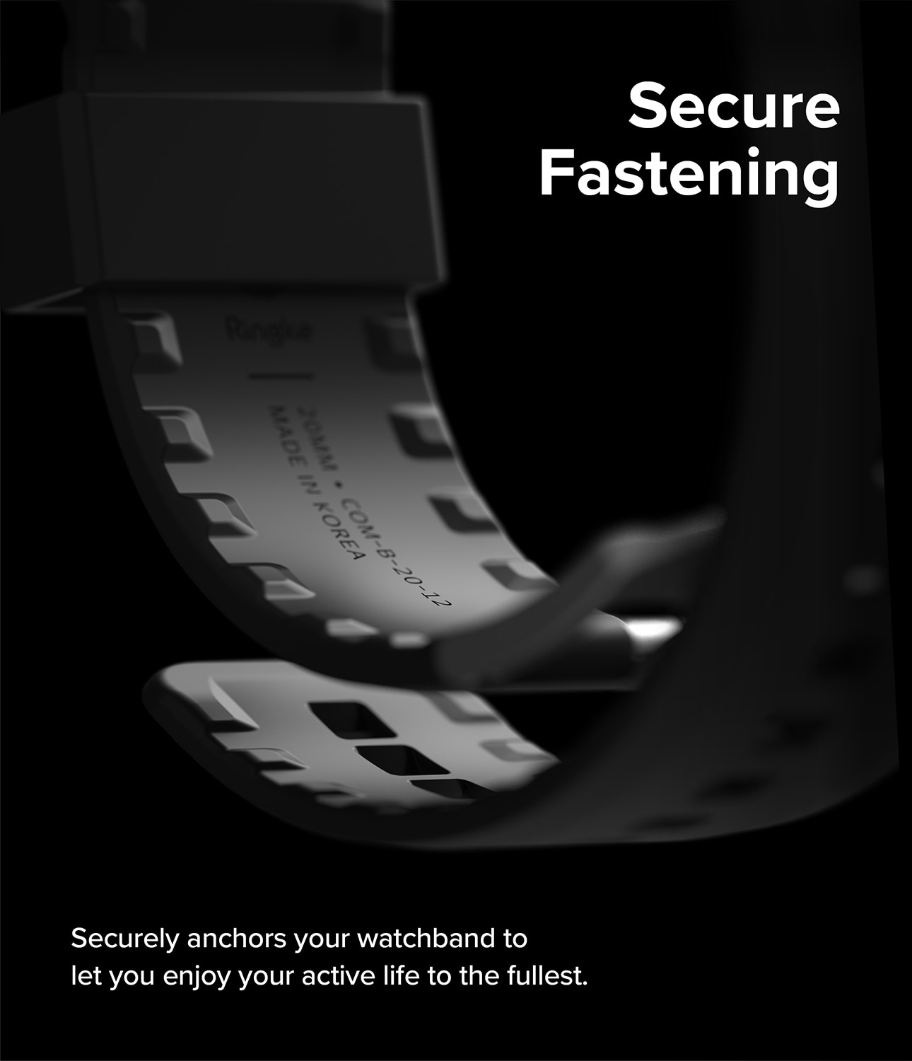 Rubber One Bold Band Garmin Vivoactive 6 Svart
