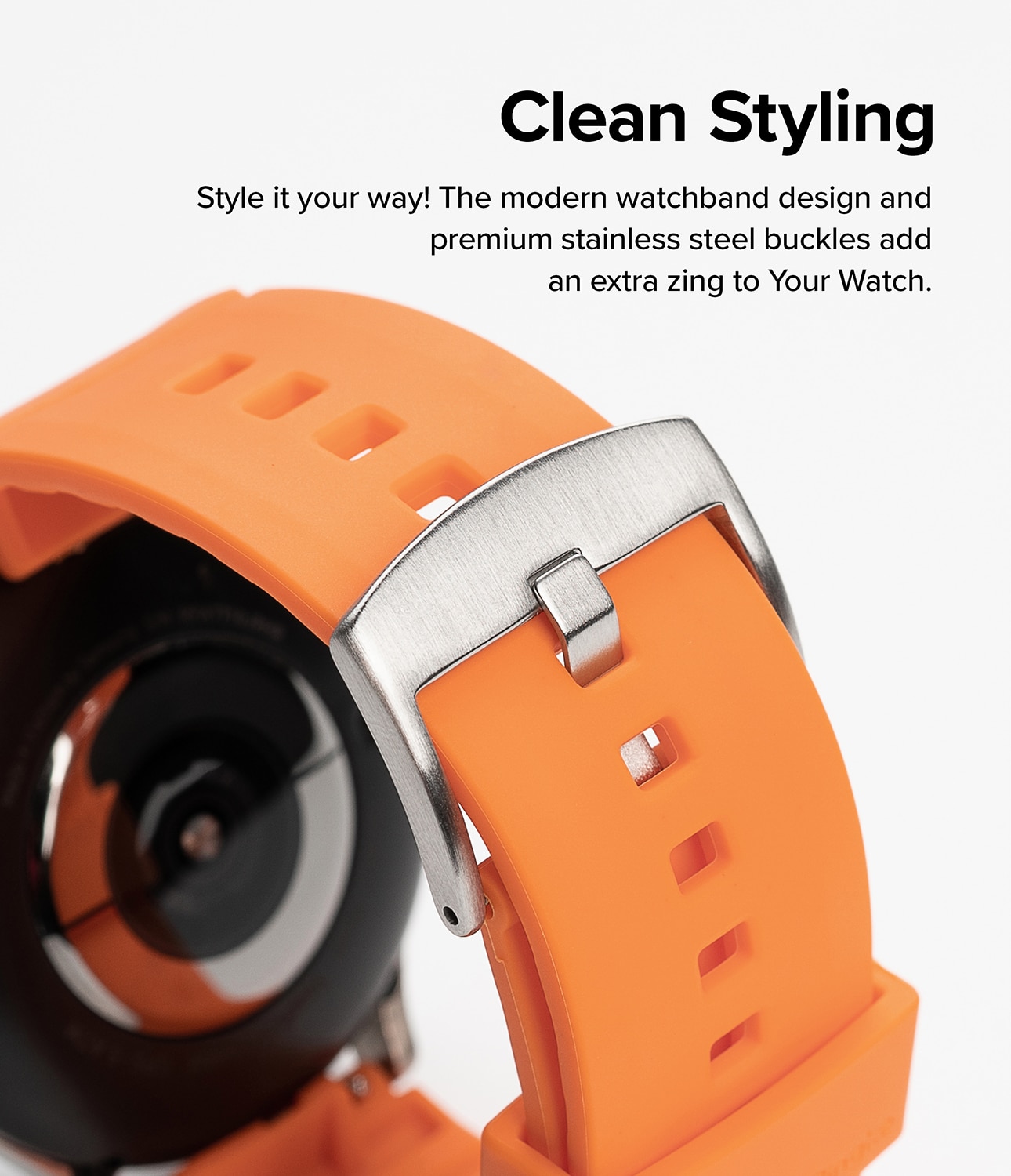 Rubber One Bold Band Samsung Galaxy Watch 5 Pro 45mm Orange