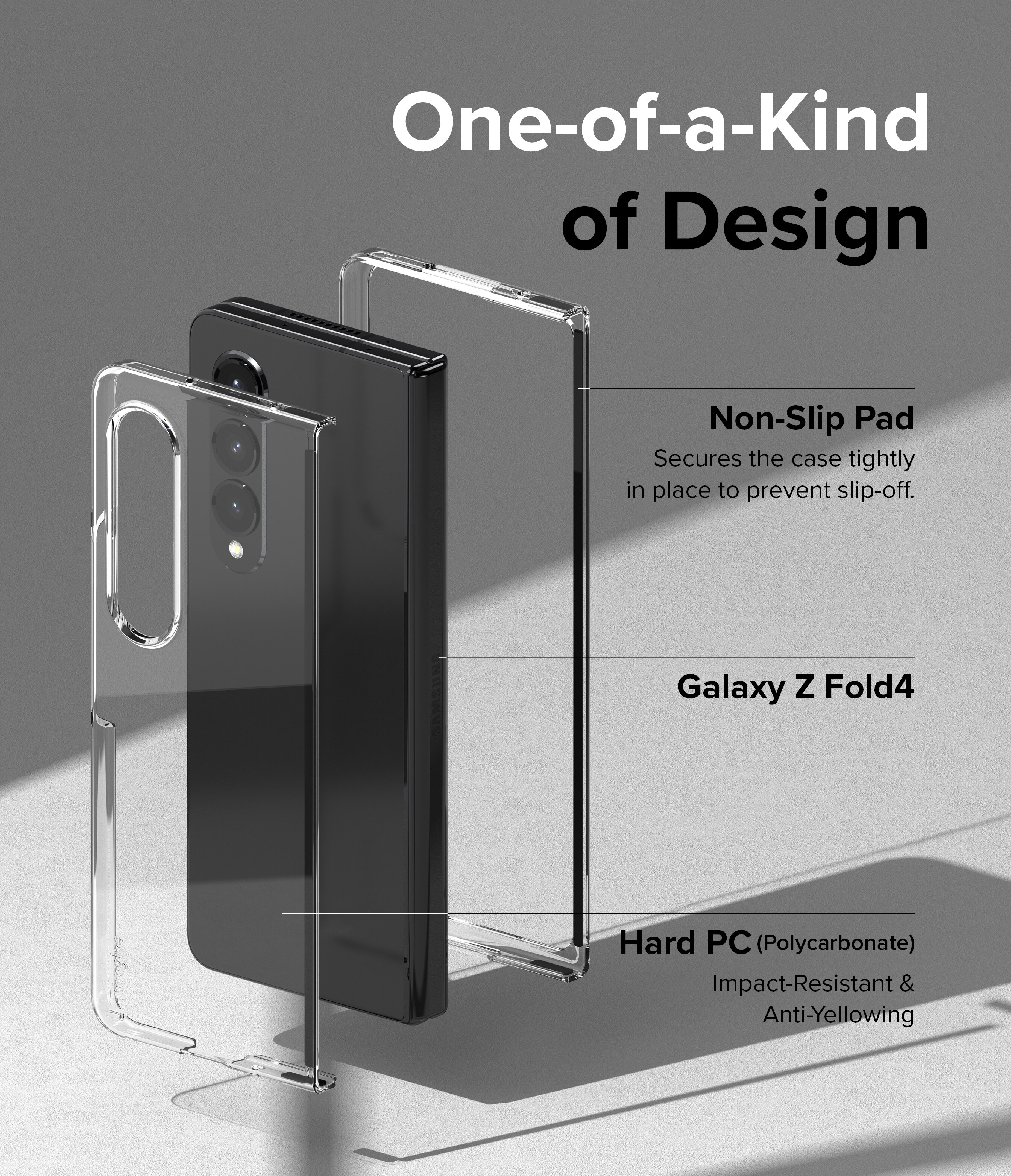 Slim Case Samsung Galaxy Z Fold 4 Genomskinlig